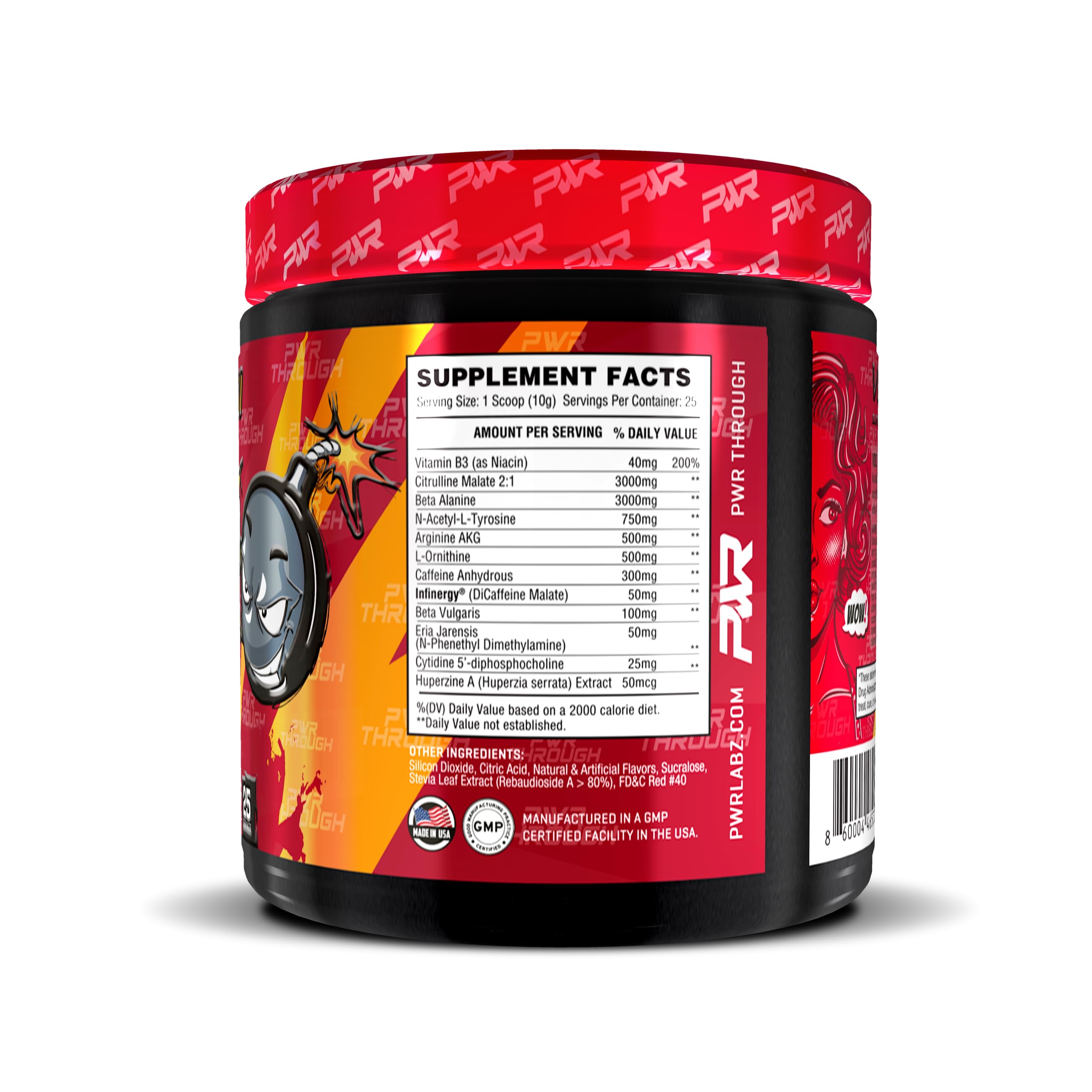 PWR Labz Pre Workout - Pump · Focus · Energy · L-Citrulline, L-Tyrosine, Agmatine, Alpha GPC PWR Labz LLC uk supplements