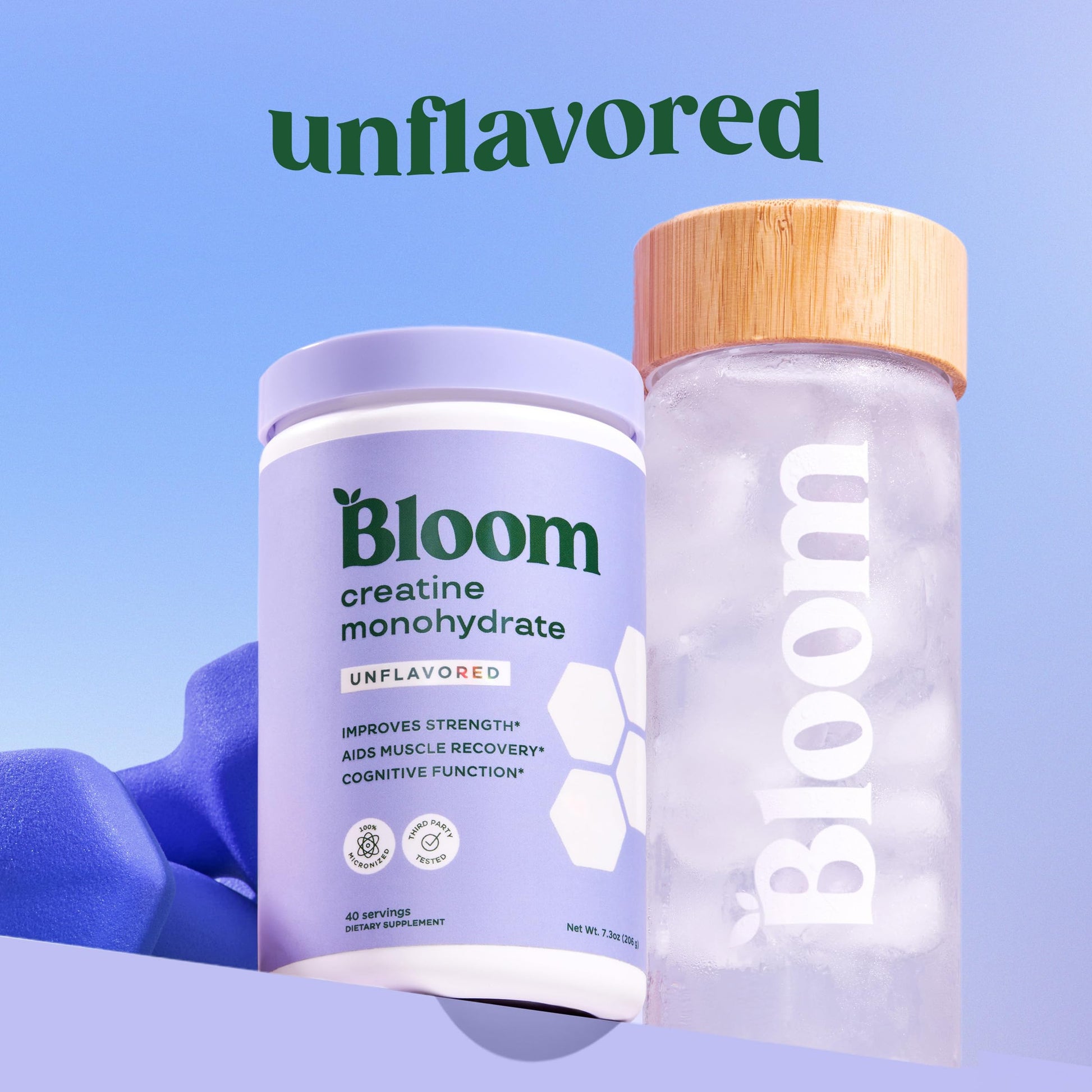 Bloom Nutrition Creatine Monohydrate Powder, 5g Micronized Creatine per Serving, Supports Muscle Recovery, Strength, Endurance, Pre or Post Workout, Gluten Free, Non GMO, Unflavored, 40 SVG, 7.3 oz Bloom Nutrition uk supplements