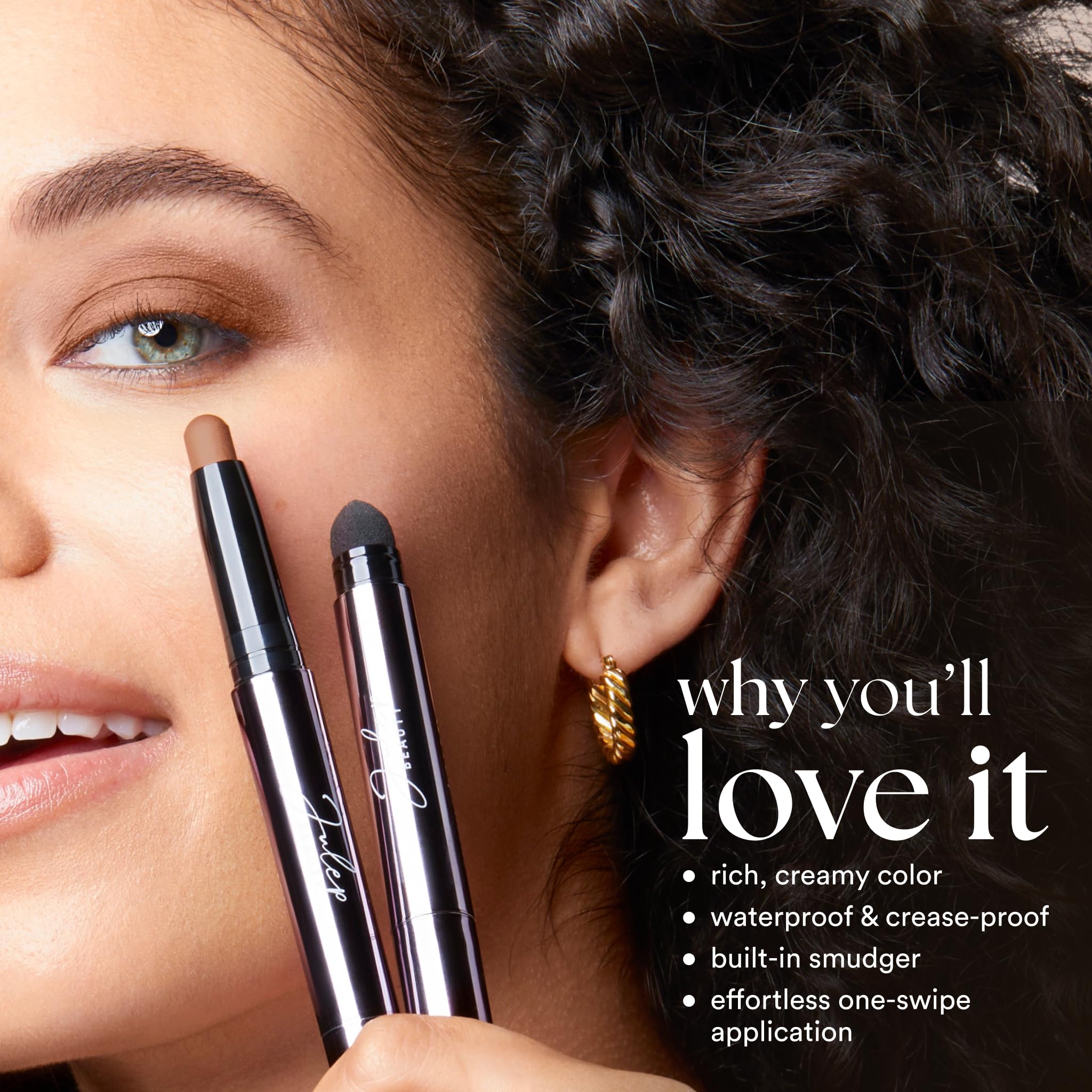 Julep Eyeshadow 101 Cream-to-Powder Waterproof Shadow Stick – Sand Shimmer – Long-Lasting, Crease-Proof, Champagne Toned Shimmer Cream Eyeshadow with Built-in Smudger Julep uk supplements