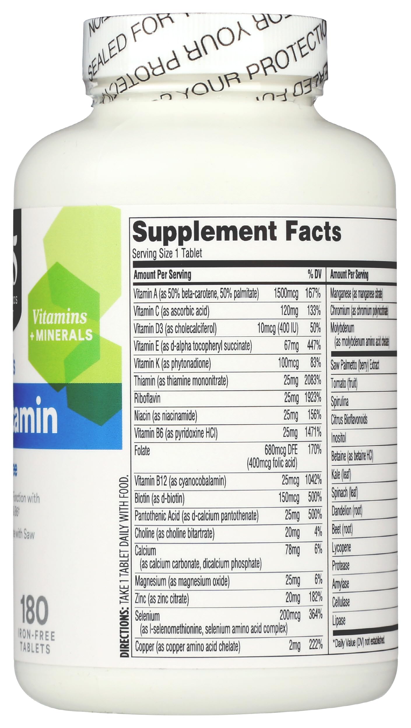 365 by Whole Foods Market, Men's One Daily Multivitamin Tablets, 180 Count 365 by Whole Foods Market uk supplements