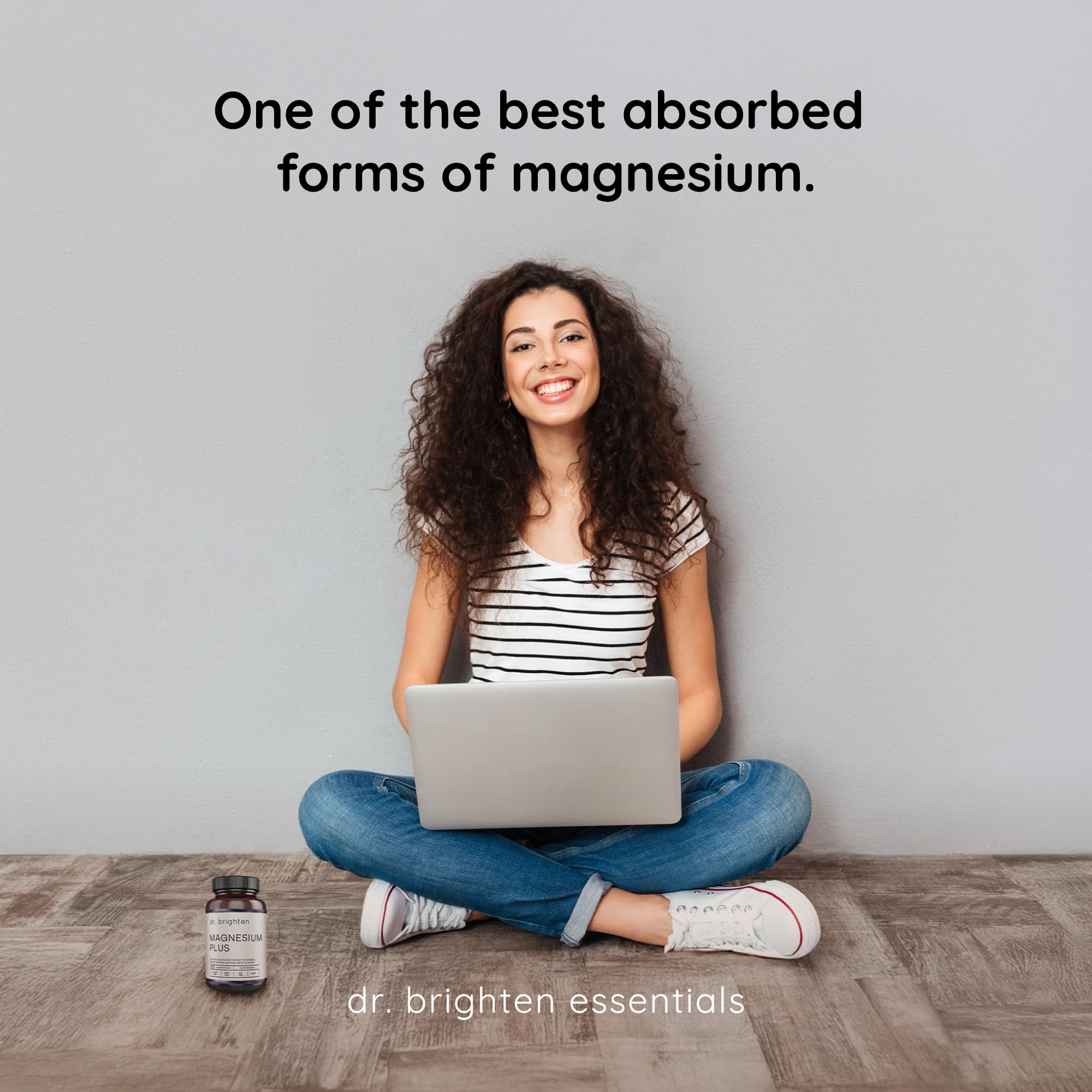 Dr. Brighten Magnesium Plus (as Magnesium Bi-glyncinate) - Beneficial in Maintaining a Healthy Mood, Sleep, Hormone Balance and Reducing Symptoms of PMS and Menstrual Cramps Dr. Brighten uk supplements