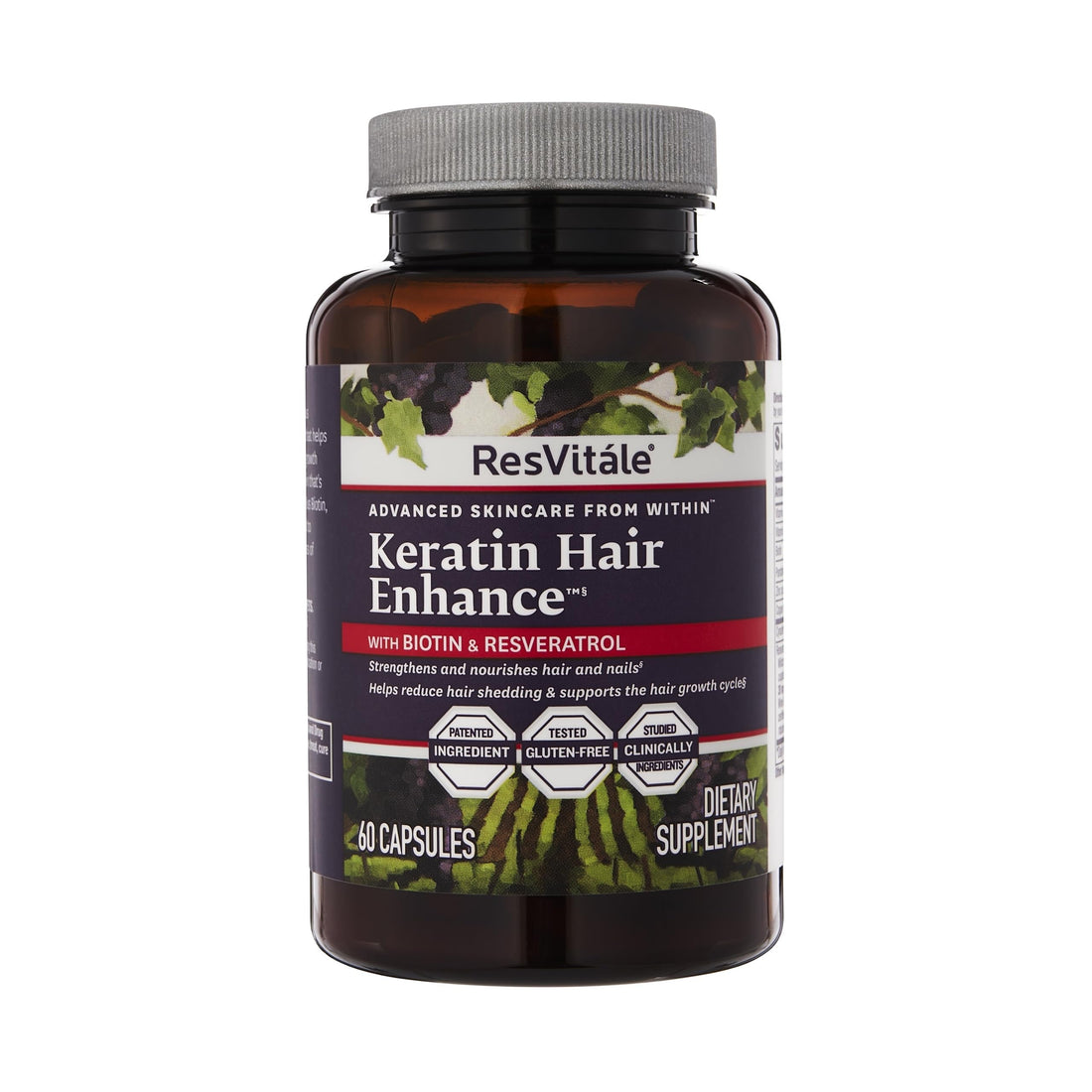 ResVitále Keratin Hair Enhance - Keratin Supplement for Hair Growth - 60 Capsules ResVitale uk supplements