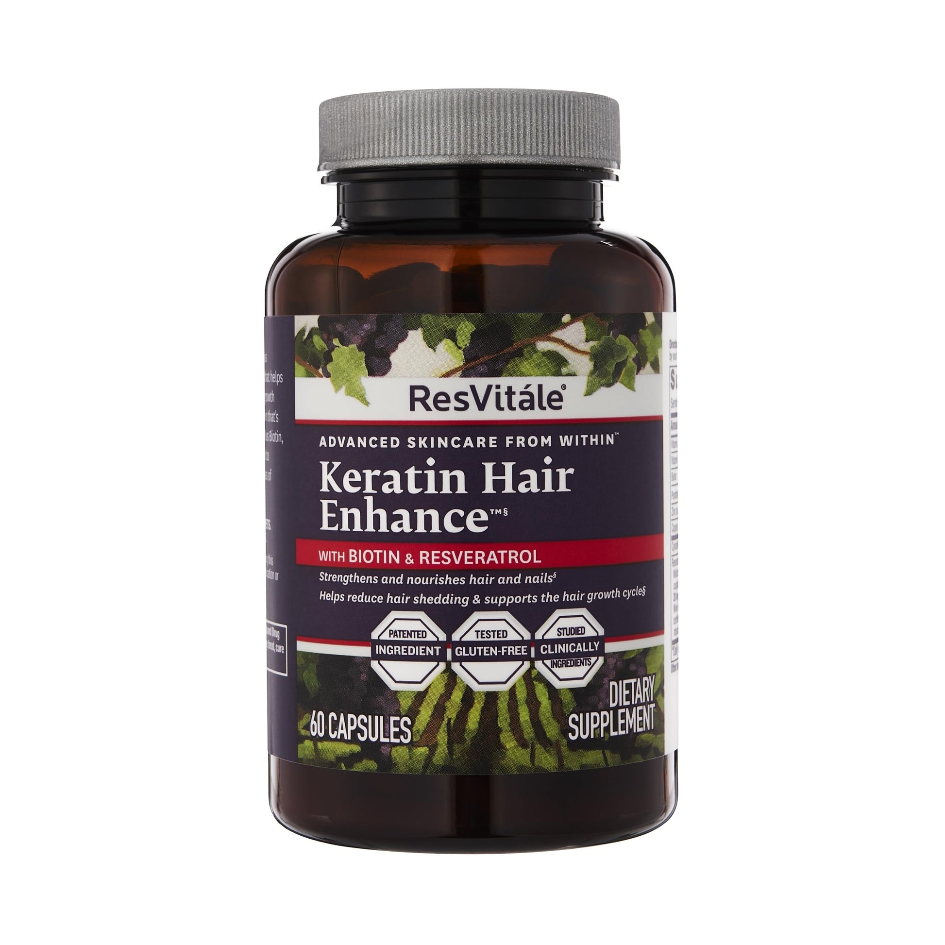 ResVitále Keratin Hair Enhance - Keratin Supplement for Hair Growth - 60 Capsules ResVitale uk supplements