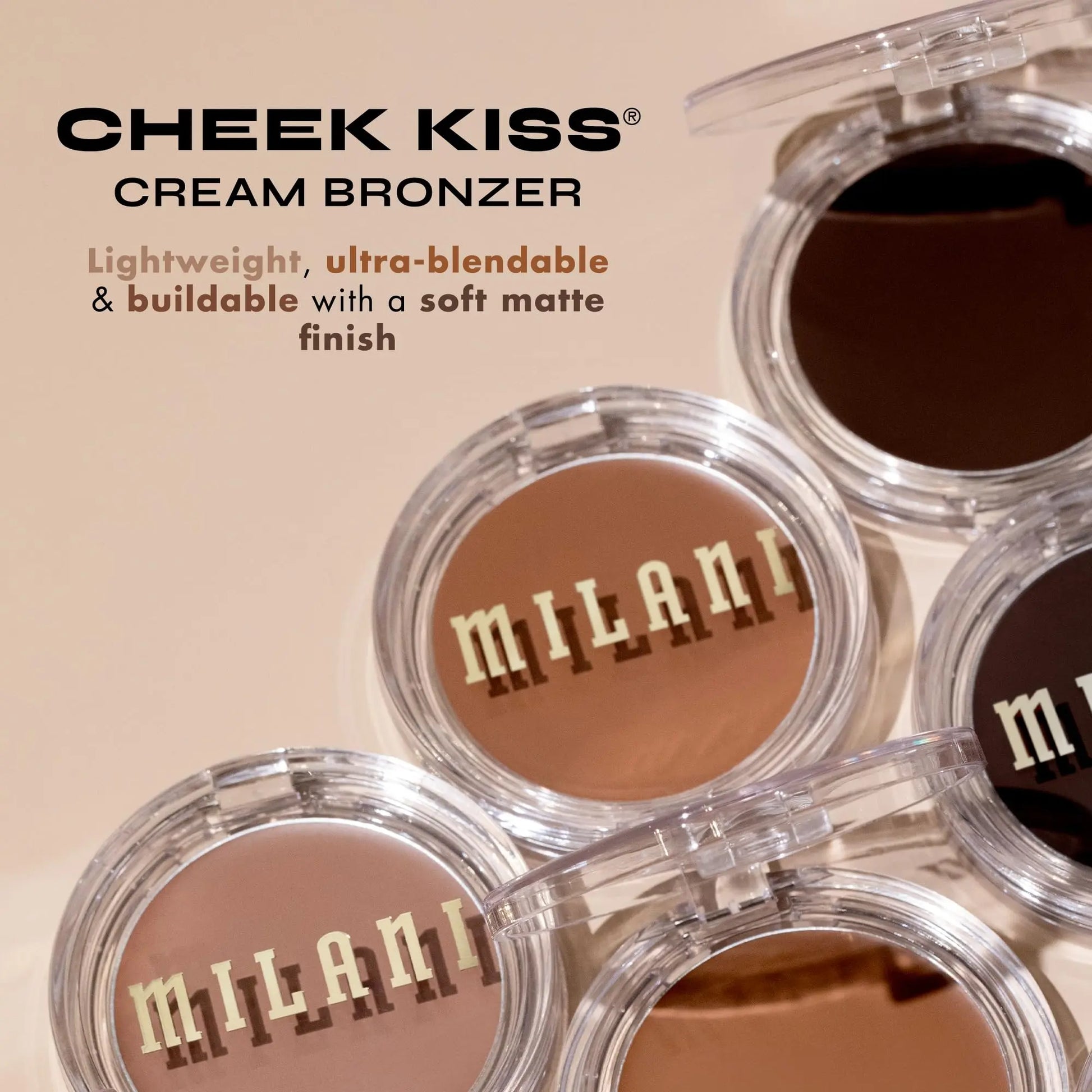 Milani Cheek Kiss Cream Bronzer, 110 - Hey Honey, Vegan & Cruelty-Free, Made in Korea, Lightweight Glow, Soft Matte Finish Milani uk supplements