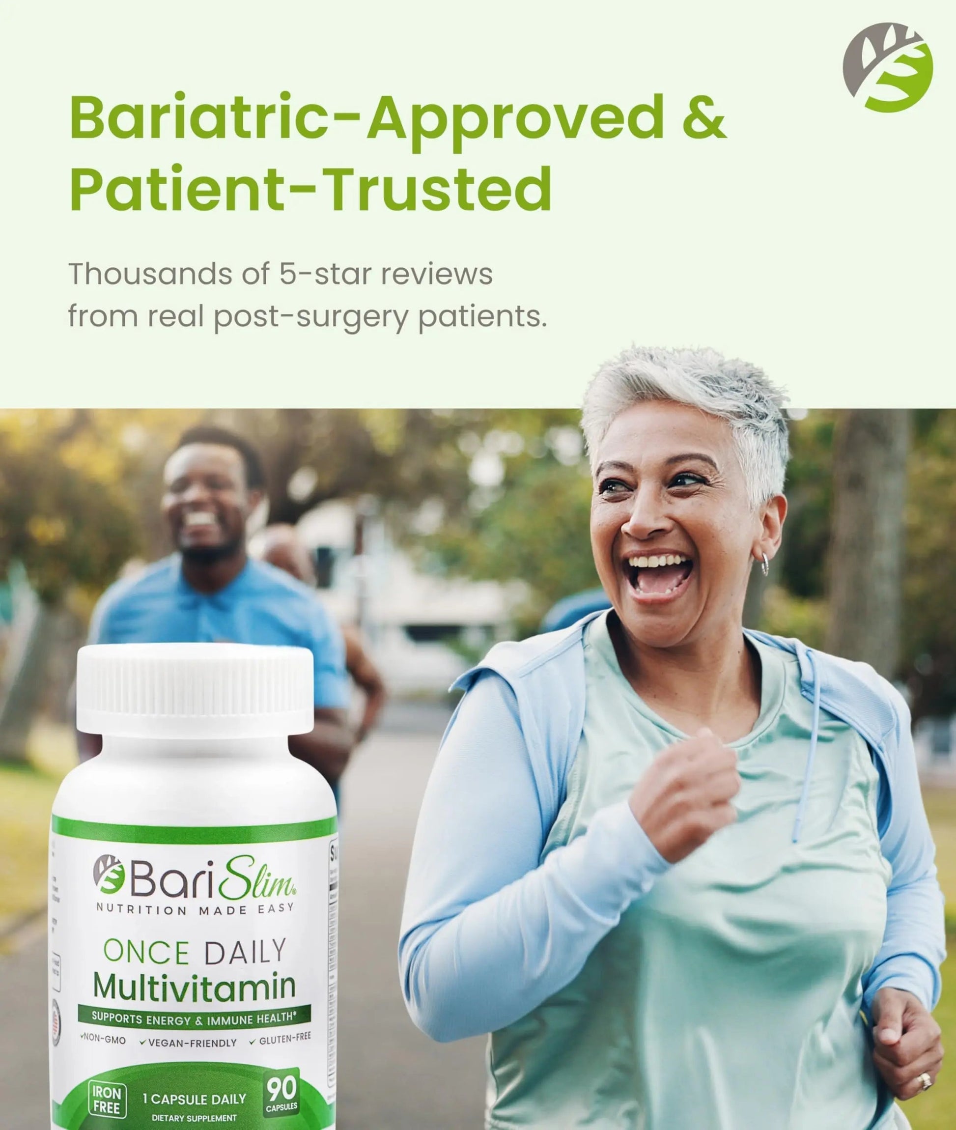 BariSlim Once Daily Bariatric Multivitamin Capsule - Iron-Free Formula - Bariatric Vitamin and Supplement for Post Surgery BariSlim uk supplements