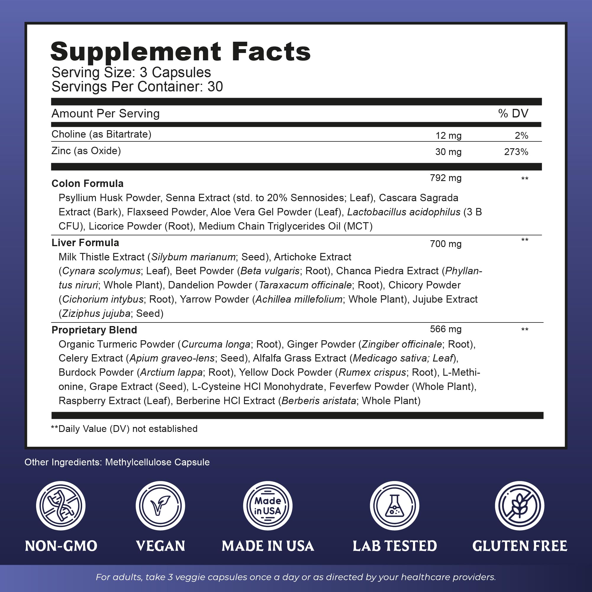 Liver Cleanse Detox & Repair with Colon Cleanse - Milk Thistle, Dandelion Root, Psyllium Husk Fiber Nutreb uk supplements