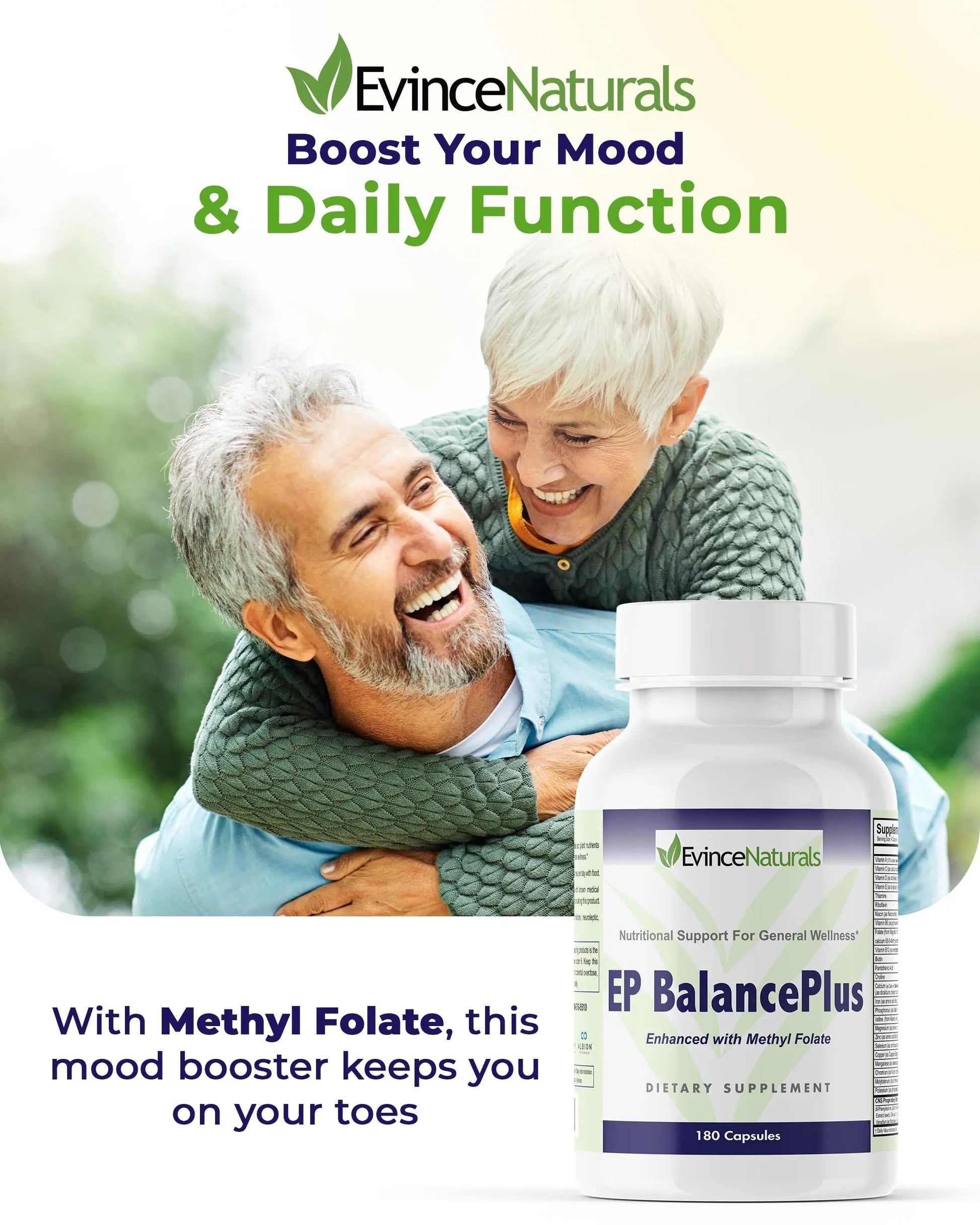 EP BalancePlus Multivitamin for Adults - Multivitamin for Men & Women with Vitamins and Minerals - Methyl Folate & Amino Acids for Nutritional Support EvinceNaturals uk supplements