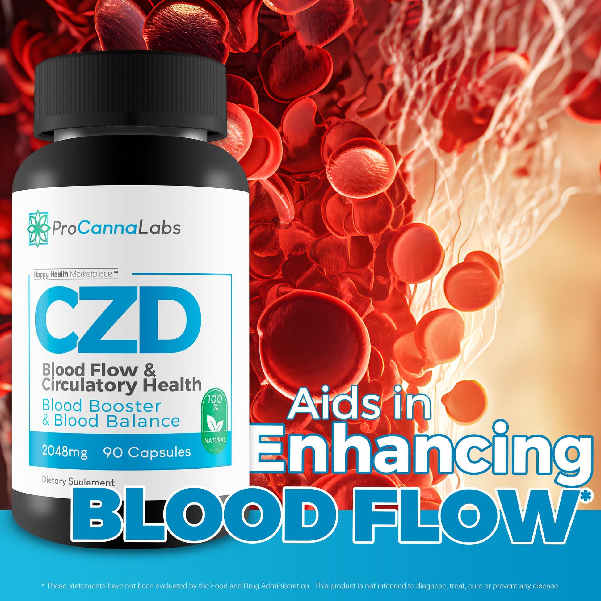 CDZ Supplement Vitamin C D and Zinc Plus Herbs - Our Best Vitamin C D Zinc Blood Booster for Blood Balance & Blood Flow - C Z D Blood Flow & Circulatory Health - Pro Canna Labs Gummies Capsules Happy Health Marketplace uk supplements