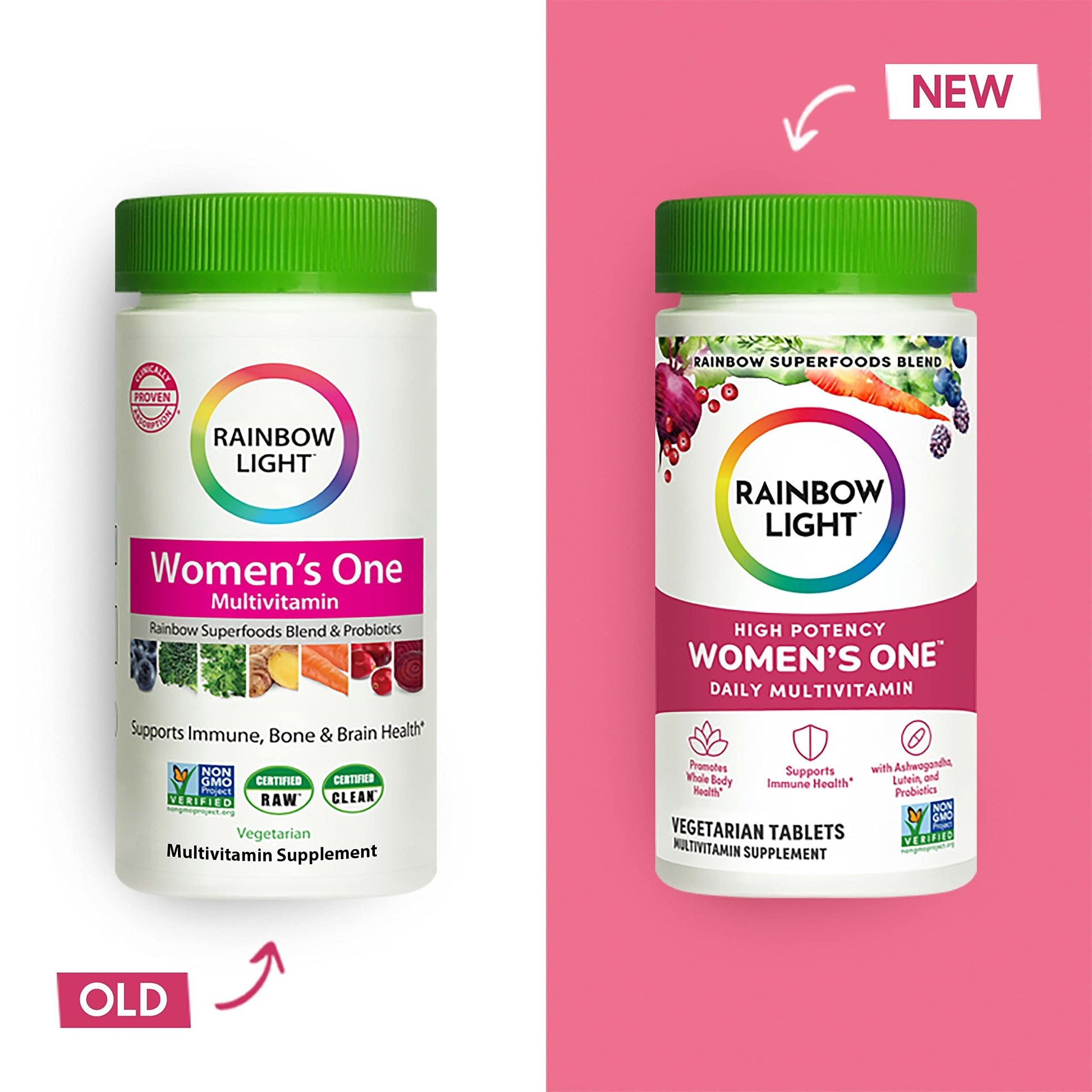 Rainbow Light Multivitamin for Women, Vitamin C, D & Zinc, Probiotics, Women’s One Rainbow Light uk supplements