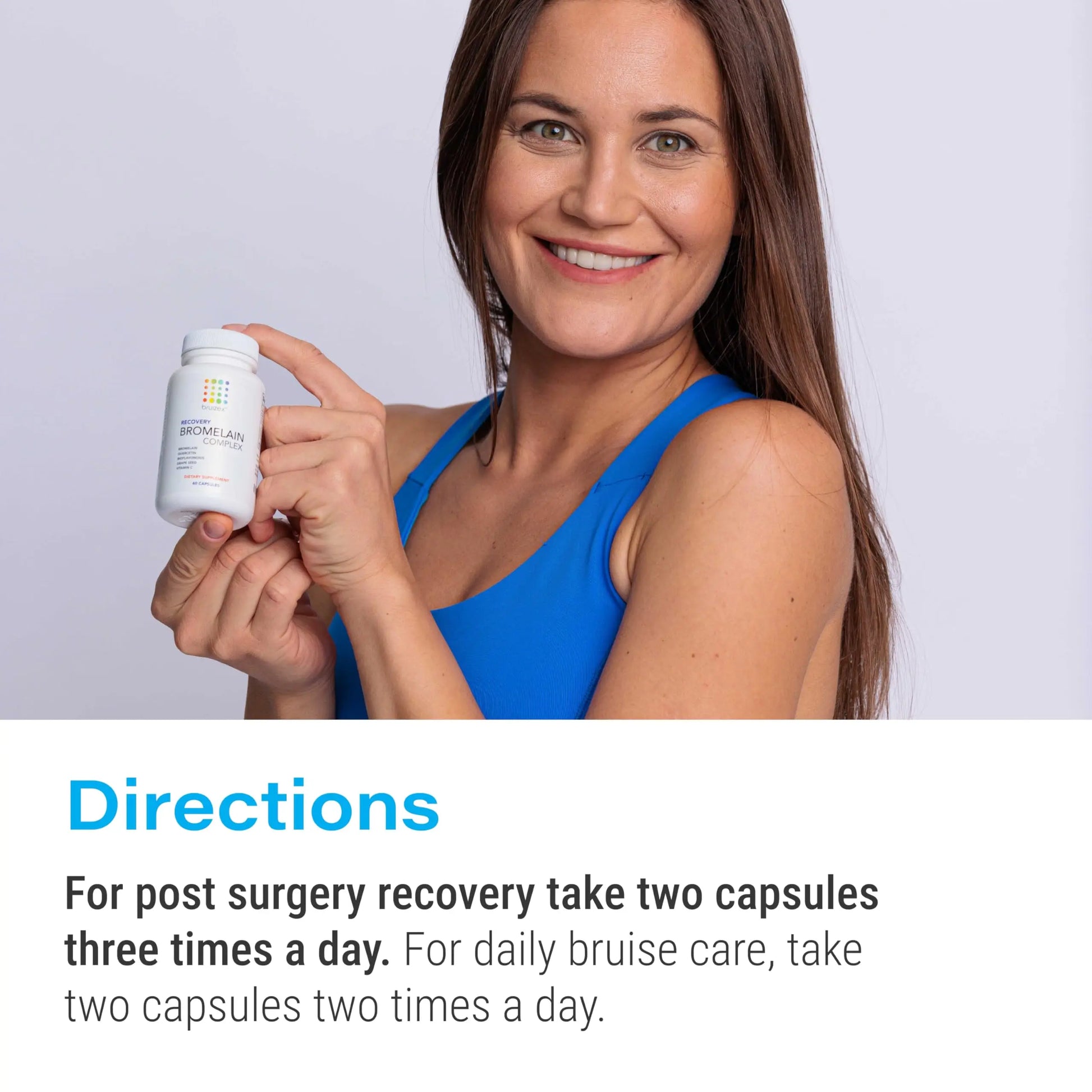Bruizex Bromelain & Quercetin Recovery Complex - Post Surgery Recovery Bruising, Swelling Relief, Lymphatic Drainage - Post 360 lipo, BBL, Liposuction, Tummy Tuck - Non GMO - 60 Capsules Bruizex uk supplements