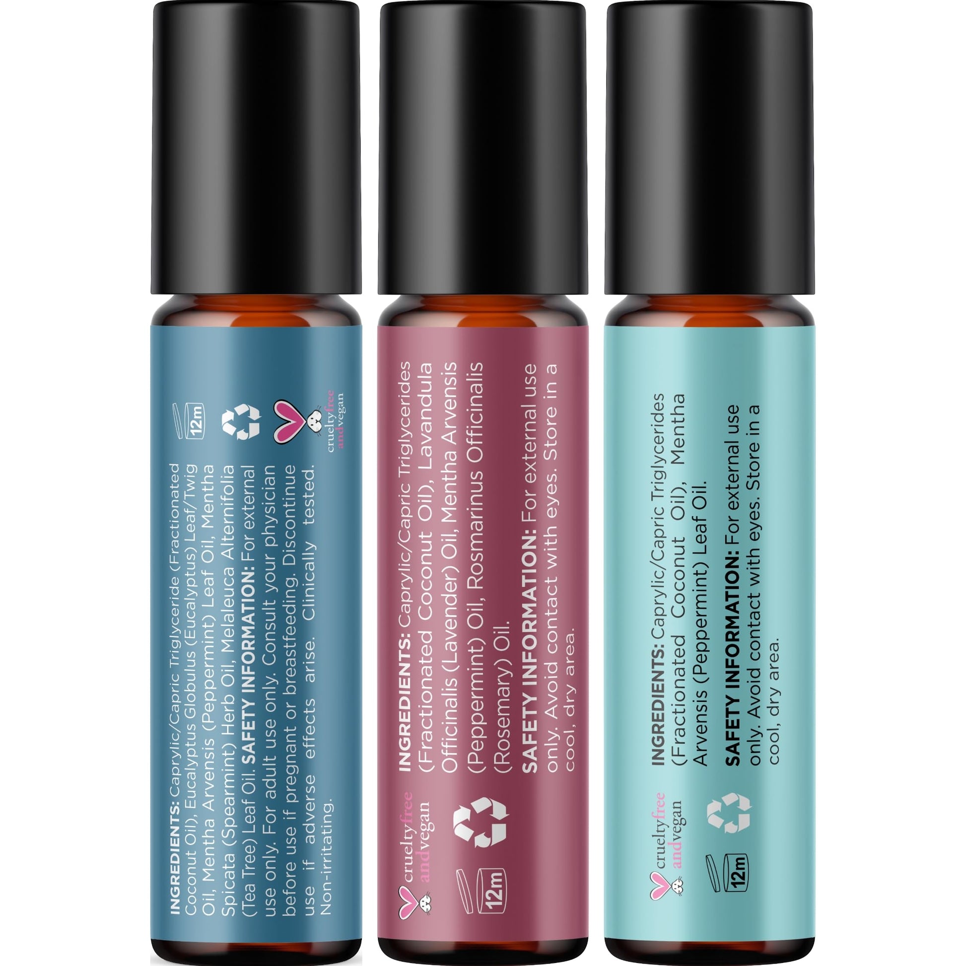 Headache Roll on Essential Oils - Aromatherapy Essential Oils Sets Variety Pack with Peppermint Clarify Maple Holistics uk supplements