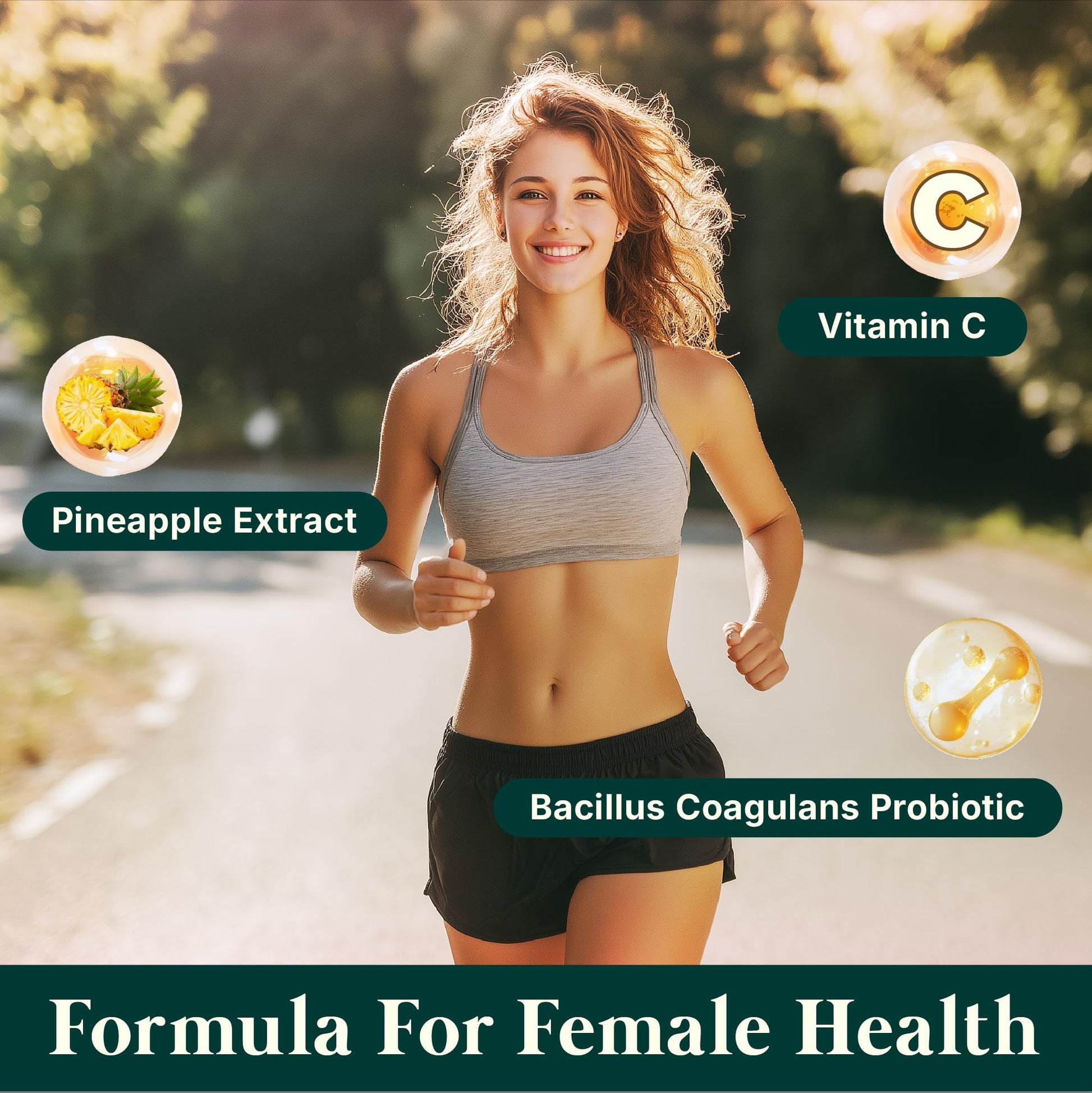 Premium Feminine Balance Gummies for Women - Hawaiian Pineapple Gummies for Women PH Balance Wellness, Immune Support, Vegan Daily Supplement for Odor and Flora Health , 60 Counts - 30 Servings Aurabliss uk supplements