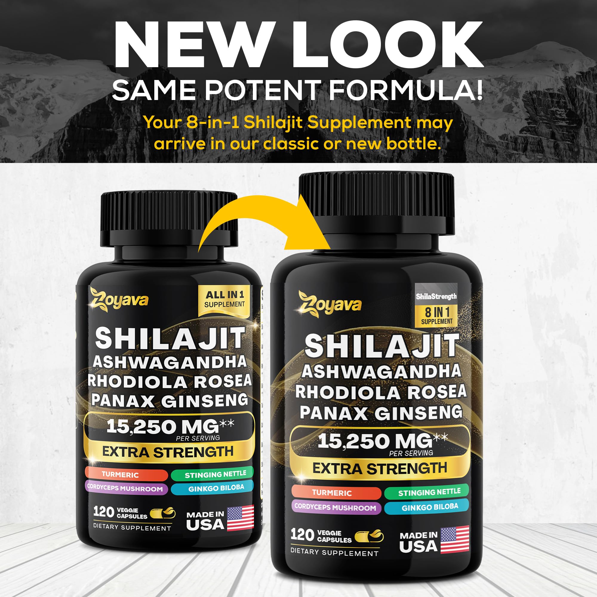 Zoyava Shilajit 9000MG Radiant Health Blend Ashwagandha 2000MG Rhodiola Rosea Zoyava uk supplements