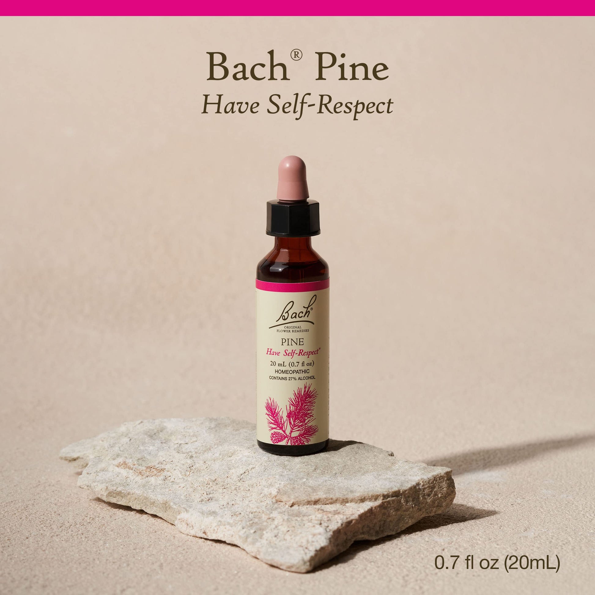 Bach Original Flower Remedies, Pine for Self Respect, Natural Homeopathic Flower Essence Bach uk supplements