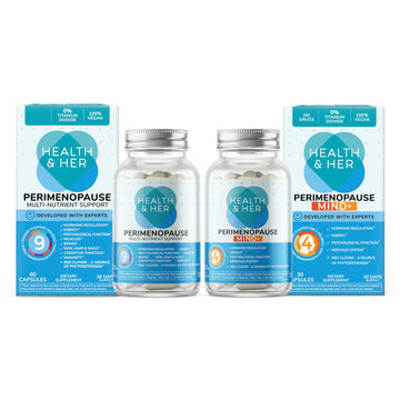 Health & Her Perimenopause & Mind+ - Multi-Nutrient and Cognitive Function Support Bundle (1-Month Supply) Health and Her uk supplements