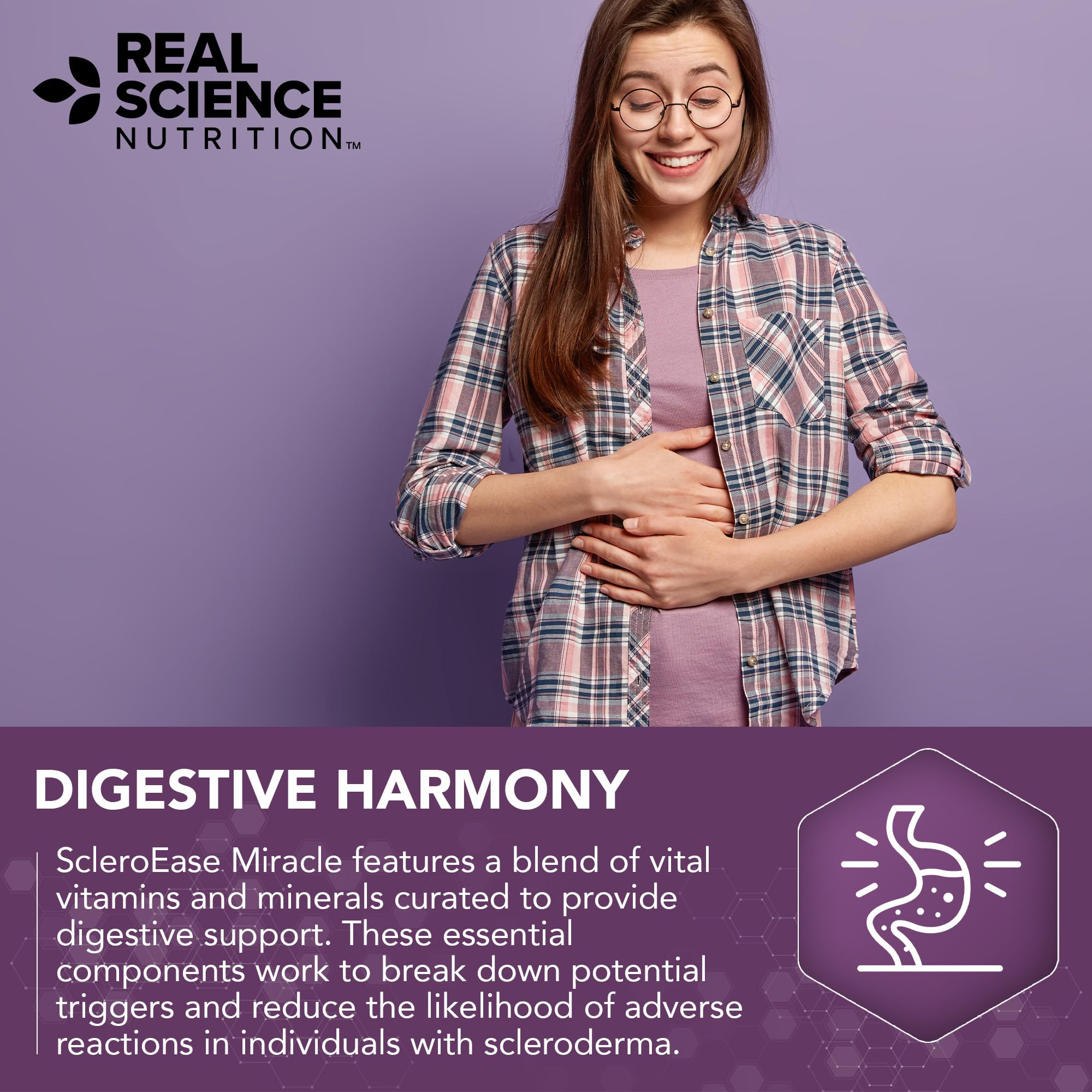 Real Science Nutrition ScleroEase Miracle Offers Relief to sufferers of Scleroderma, Supporting Flexible & Supple Skin, Comfortable Joint Movement, Comfortable Digestion, and Healthy Skin Real Science Nutrition uk supplements