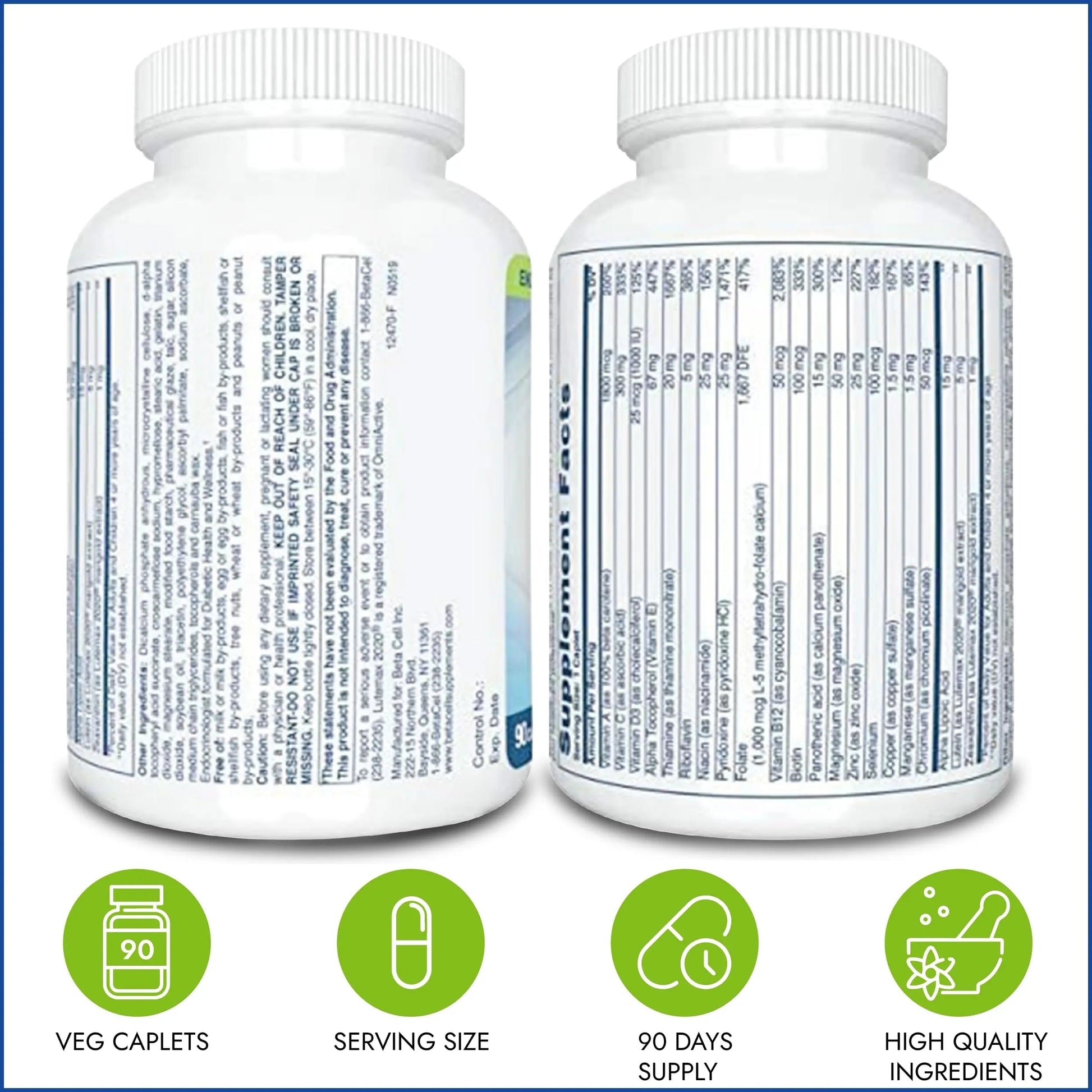BETACELL Multivitamin Mineral Complex - Multivitamin for Men and Women - Vitamin Supplements - Pure Encapsulations Multivitamin BETACELL uk supplements
