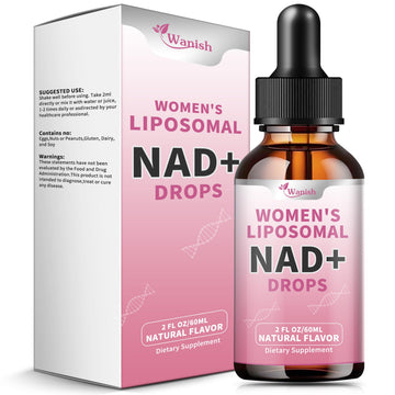 Liposomal NAD Liquid Supplement for Women, Pure 500mg NAD Nicotinamide - Cell Regeneration，Energy & Metabolism Support, Vegan,Sugar Free，Additives Free，2 Fl Oz Wanish uk supplements