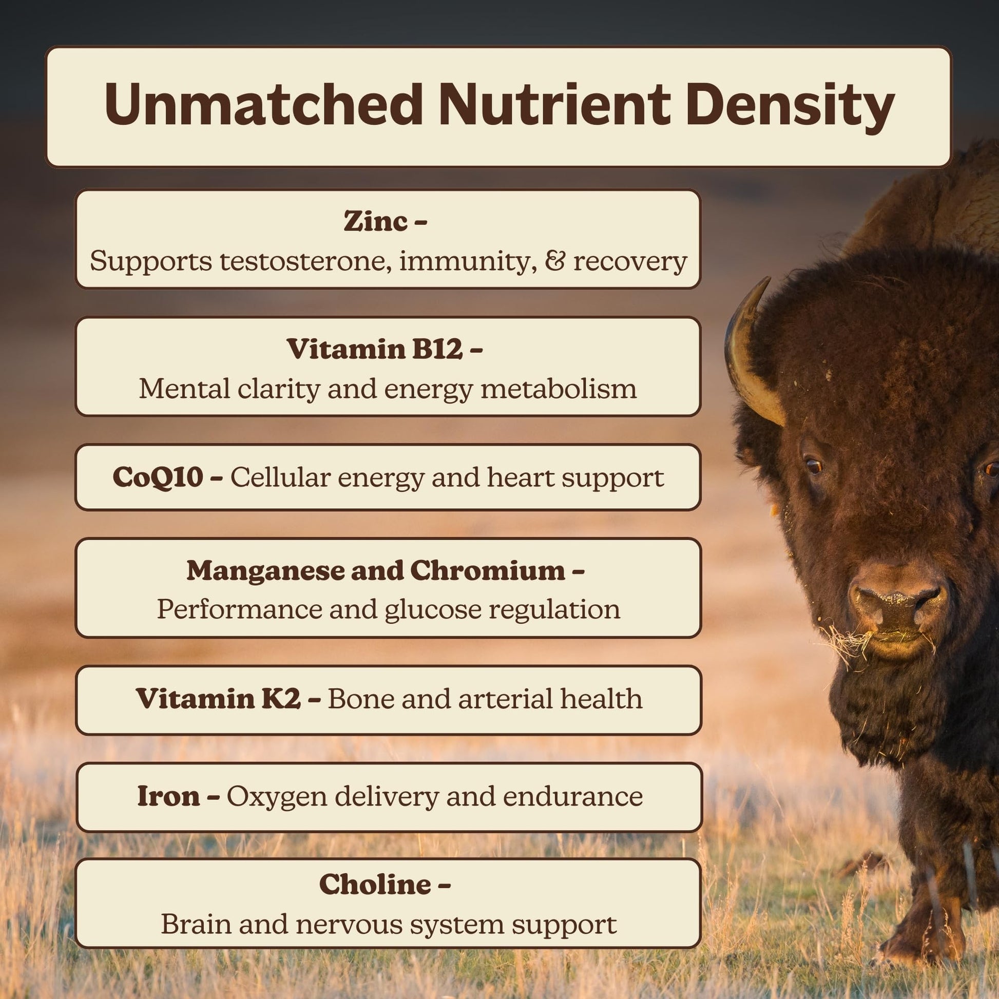 MK Supplements American Beast | Bison Liver & Heart Capsules | ~49x More CoQ10 Than Beef Liver | Regeneratively Raised Bison | 150 Capsules MK Supplements uk supplements