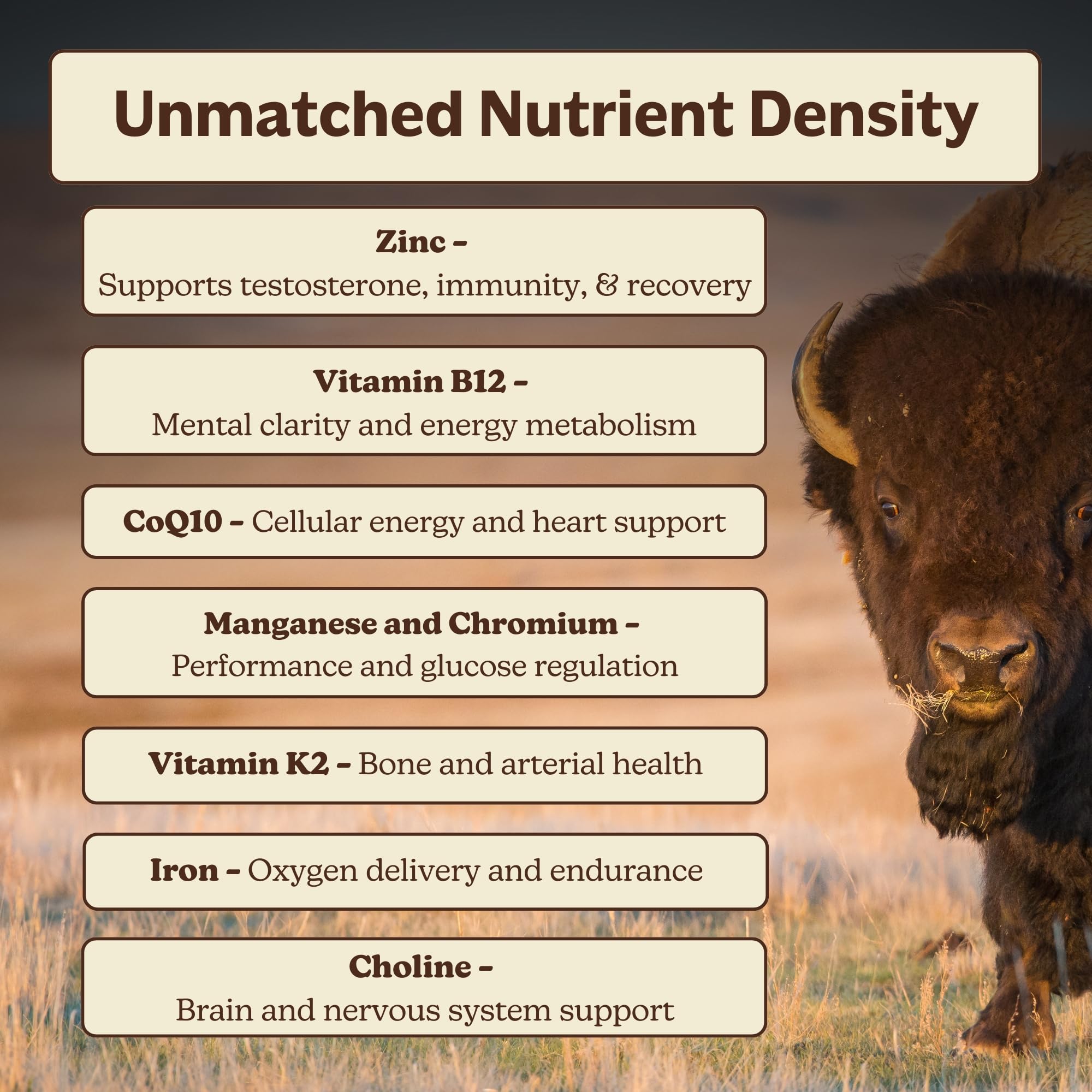 MK Supplements American Beast | Bison Liver & Heart Capsules | ~49x More CoQ10 Than Beef Liver | Regeneratively Raised Bison | 150 Capsules MK Supplements uk supplements