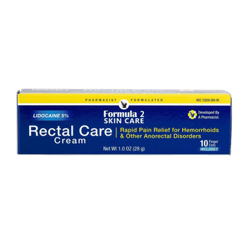 Pharmacist Formulated - Rectal Care Cream - Pain Relief for Hemorrhoids Formula 2 Skin Care uk supplements