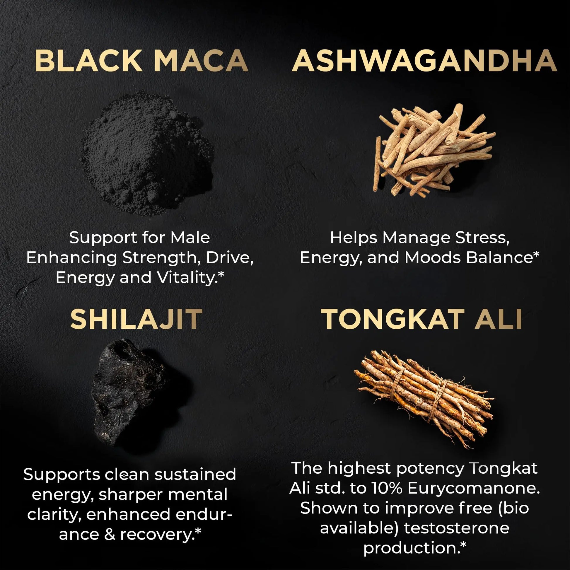 ULTRA MALE® Premium for Men w. 100:1 Shilajit, 40:1 Black Maca, Ashwagandha 25%, Tongkat Ali 10% - Clinical Strength Male Enhancing Supplement for Men Health Libido+ TERRA ELMNT uk supplements