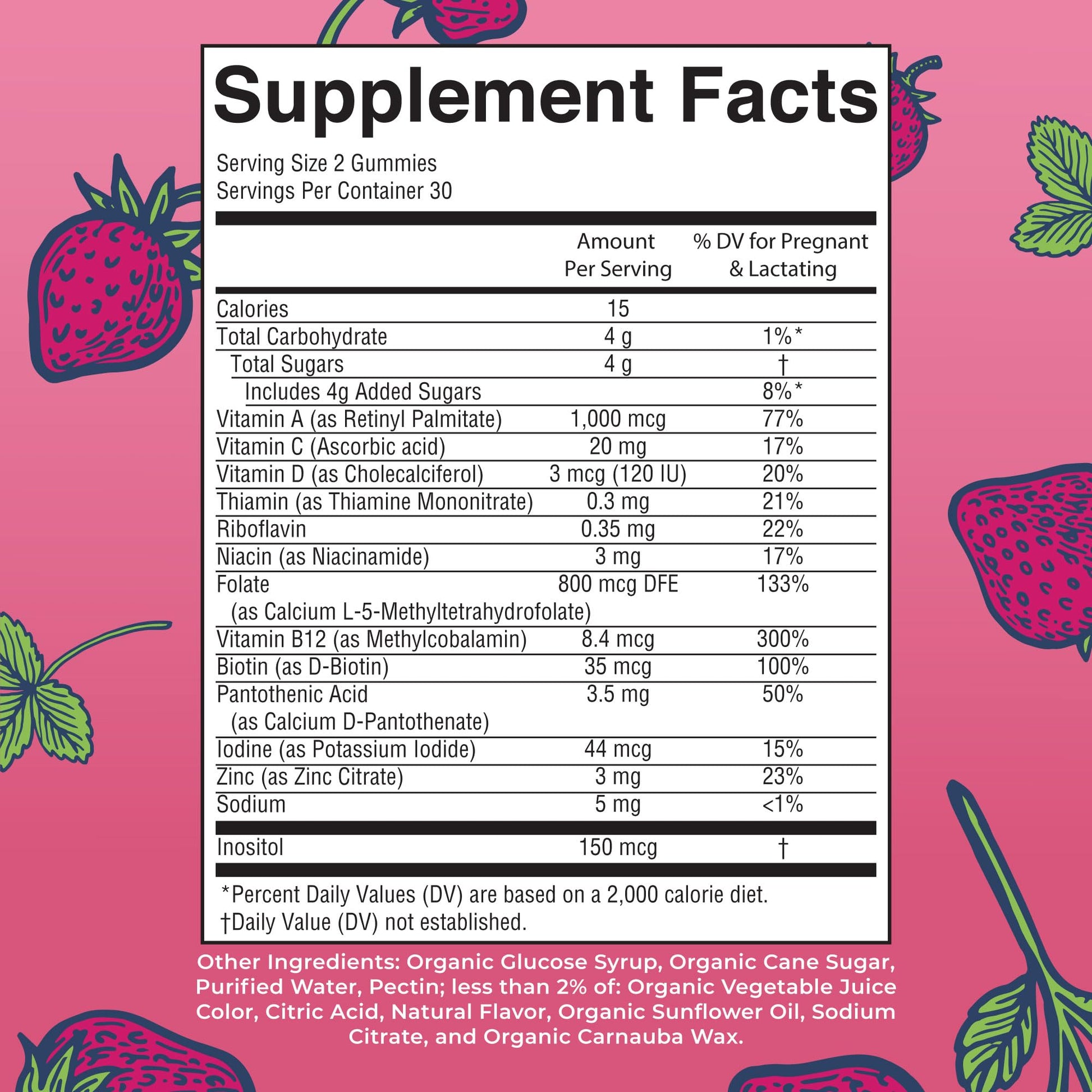 MaryRuth Organics Prenatal Vitamins for Women | USDA Organic Prenatal Gummies | Postnatal Vitamins for Women Breastfeeding | Methylfolate 800 mcg DFE | Iodine | Vegan | Non GMO | 30 Servings MARYRUTH'S uk supplements