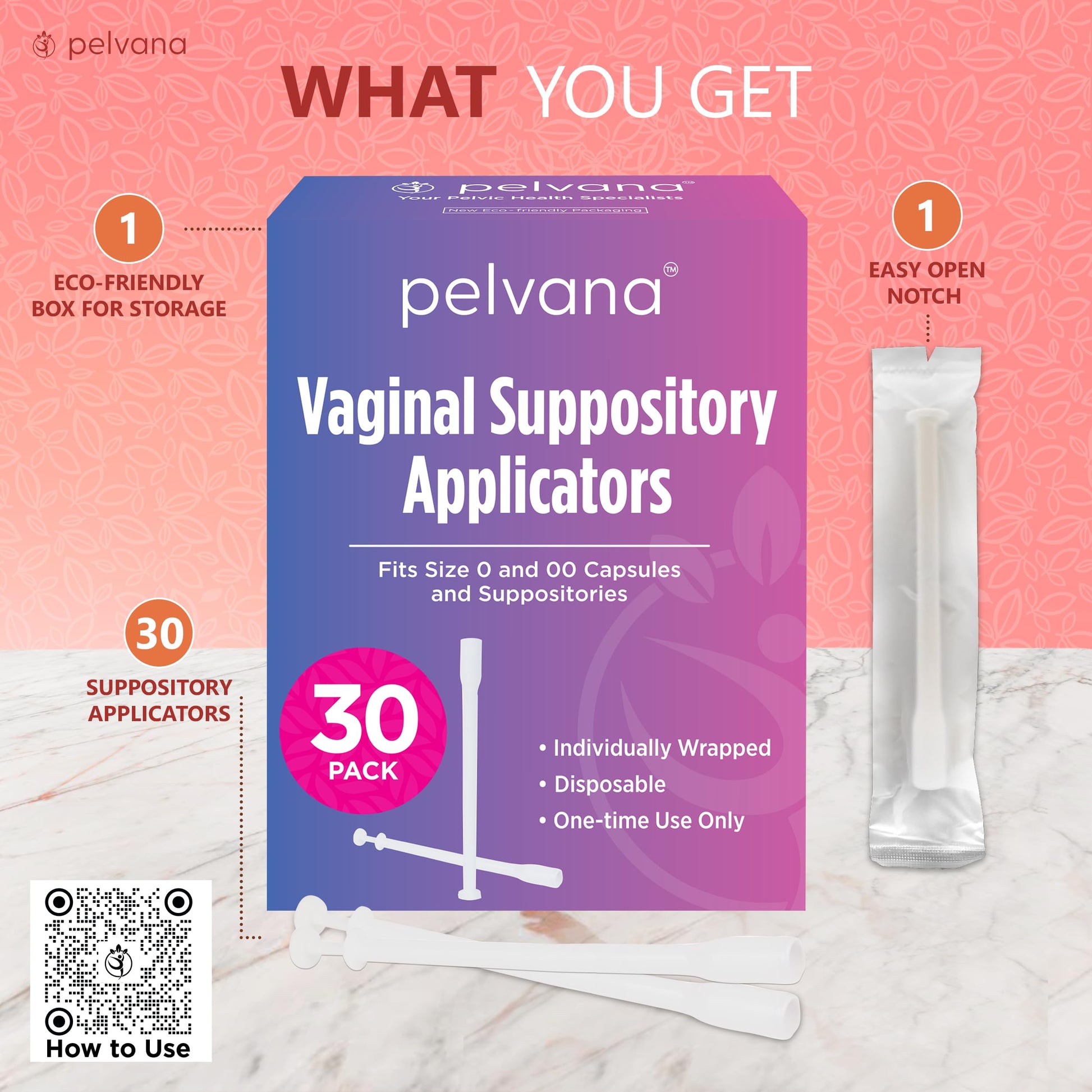 Pelvana Suppository Applicators for Women - (30 Pack) - Fits Size 0 and 00 Capsules - Often Used Pelvana uk supplements