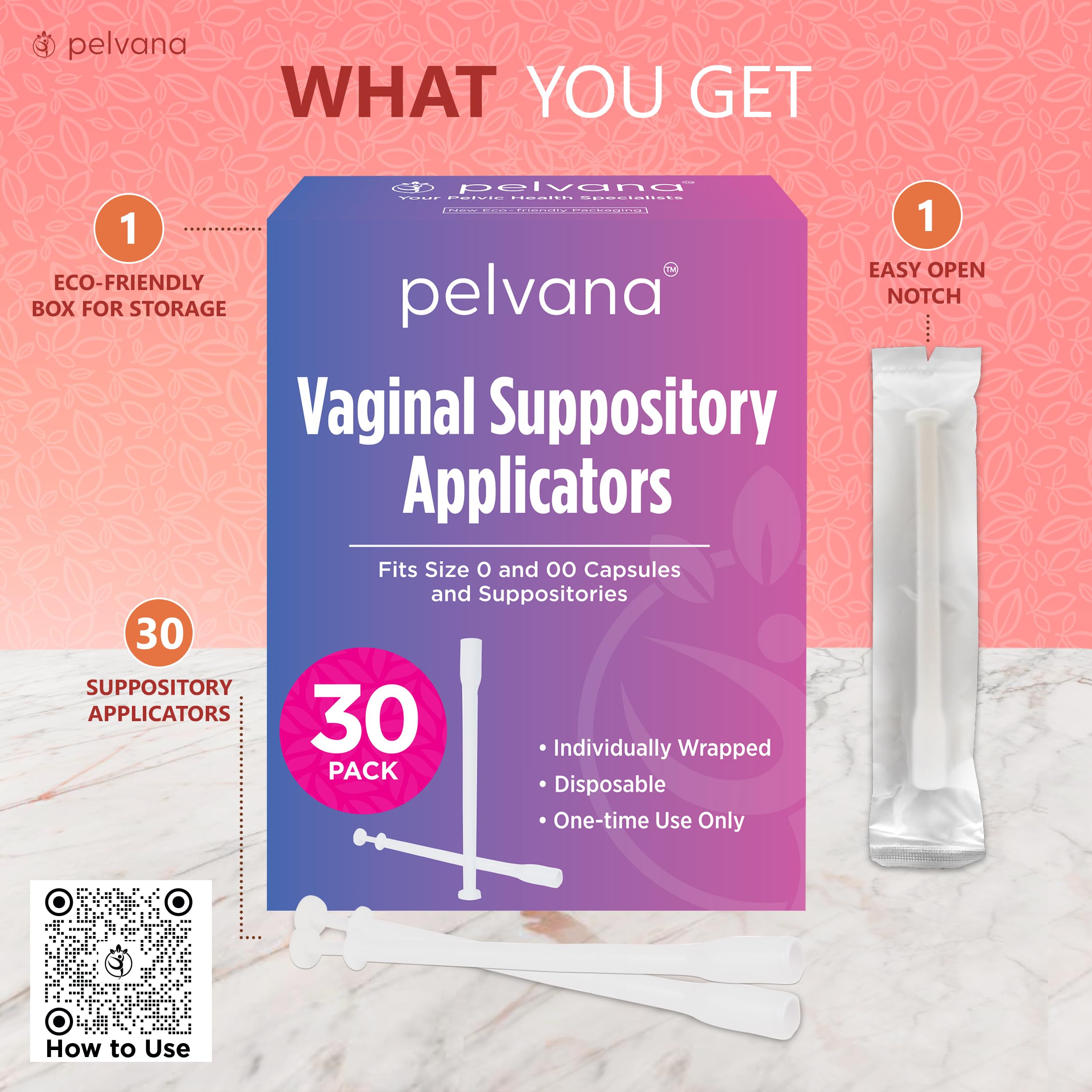 Pelvana Suppository Applicators for Women - (30 Pack) - Fits Size 0 and 00 Capsules - Often Used Pelvana uk supplements