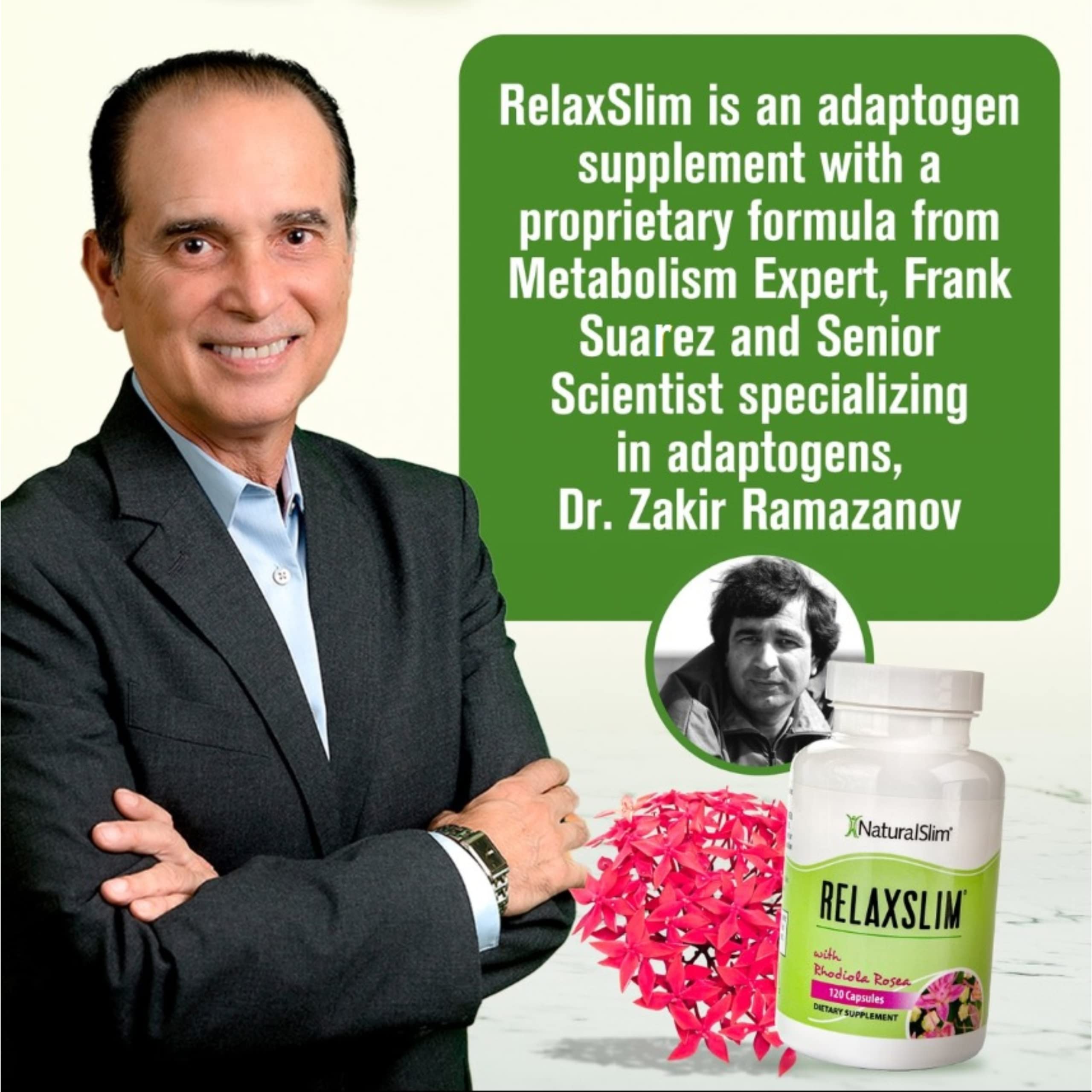 Naturalslim Relaxslim for Metabolism, Helps Control Appetite, Fat & Stress Support - Adaptogen Supplements NaturalSlim uk supplements
