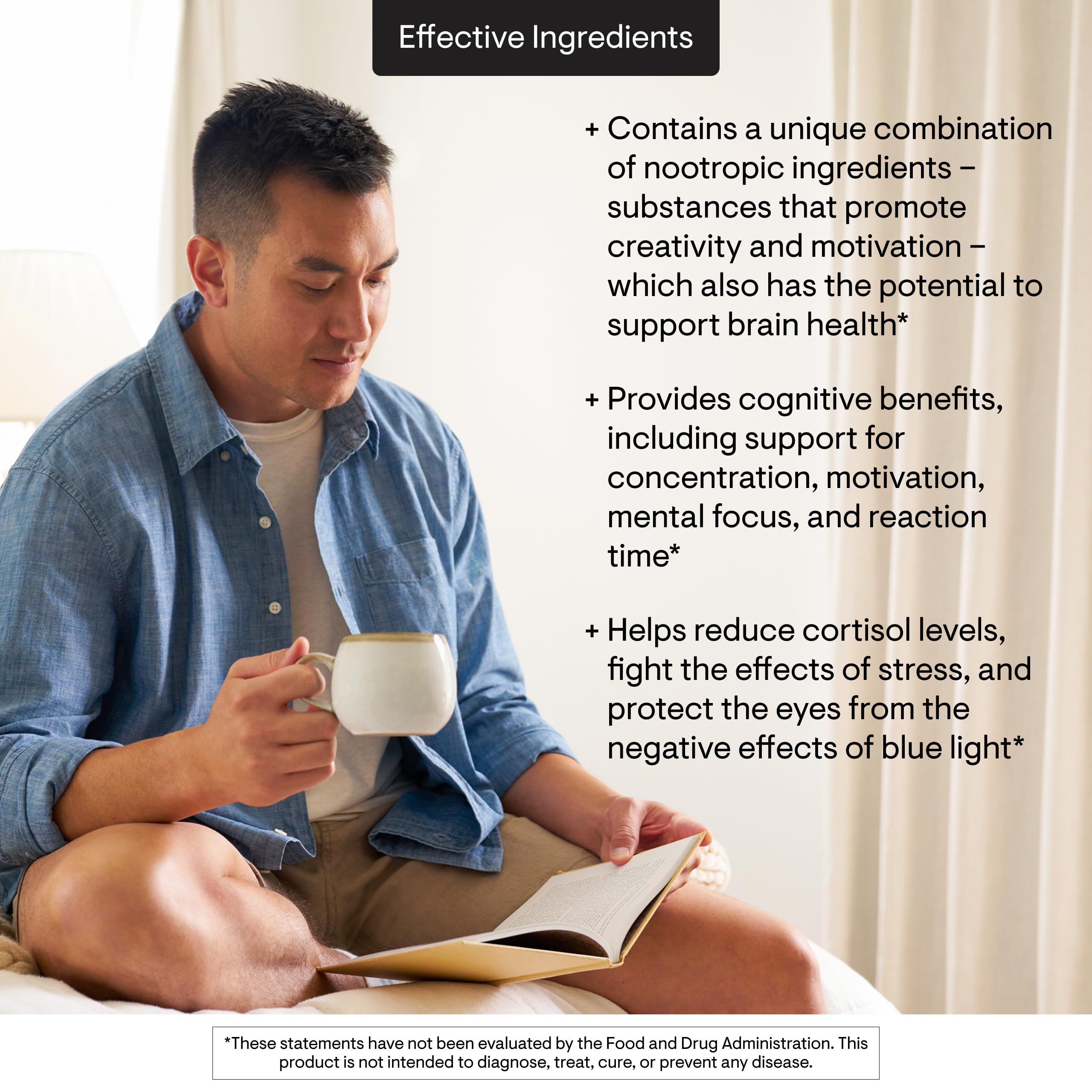 THORNE - Memoractiv - Nootropic Brain Supplement for Focus, Creativity, and Concentration - Ashwagandha, Ginkgo, Lutemax, Bacopa, Pterostilbene - Gluten-Free, Dairy-Free* - 60 Capsules - 30 Servings THORNE uk supplements