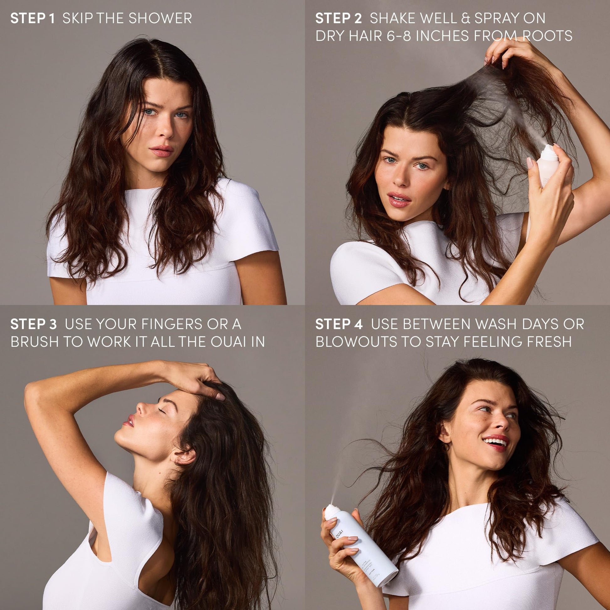 OUAI Super Dry Shampoo - Volumizing Dry Shampoo - Absorbs Oil, Dirt & Sweat - Blends Seamlessly into Hair with Zero Residue & Enriched with a Long-Lasting Scent - Cape Town (4.5 oz) OUAI uk supplements