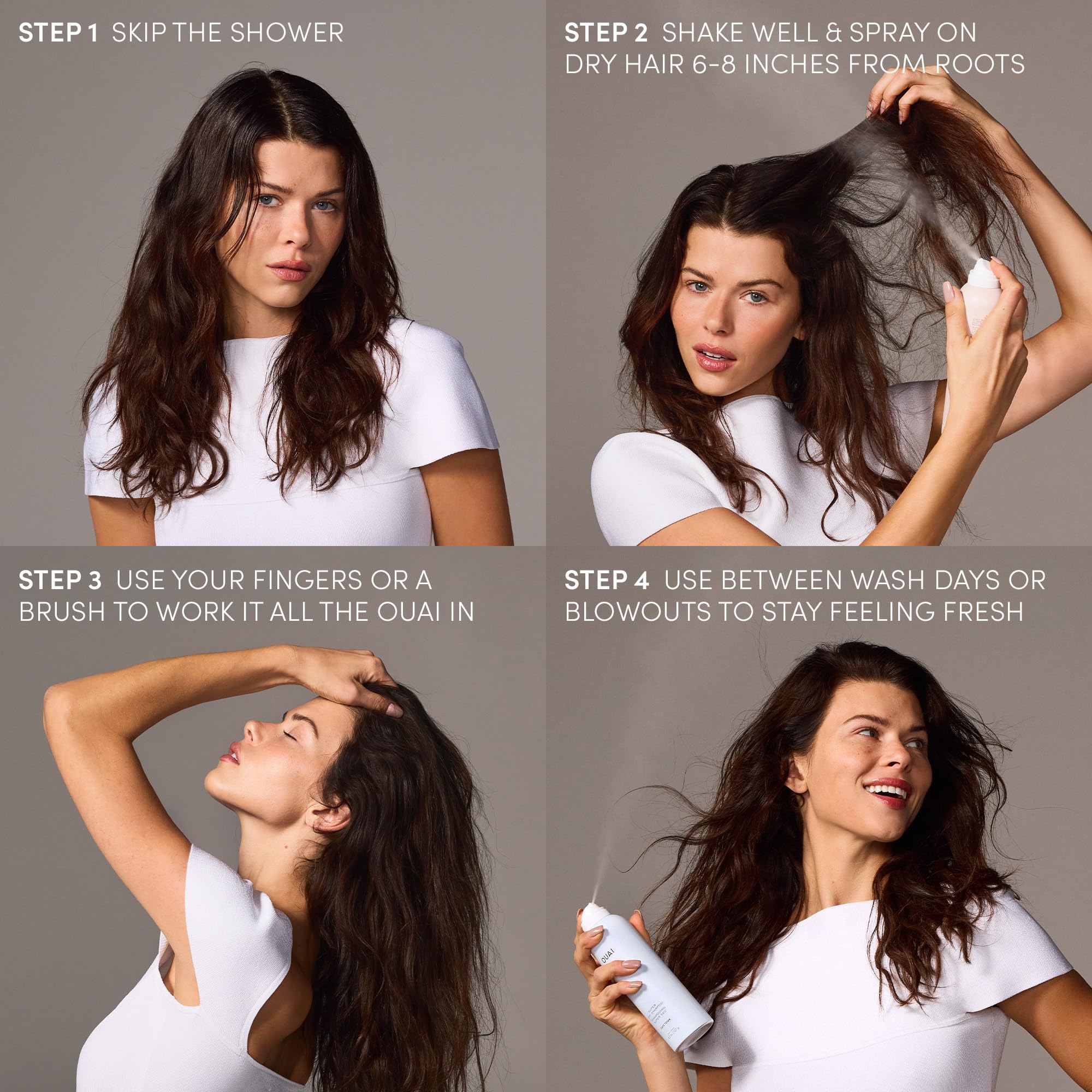 OUAI Super Dry Shampoo - Volumizing Dry Shampoo - Absorbs Oil, Dirt & Sweat - Blends Seamlessly into Hair with Zero Residue & Enriched with a Long-Lasting Scent - Cape Town (4.5 oz) OUAI uk supplements