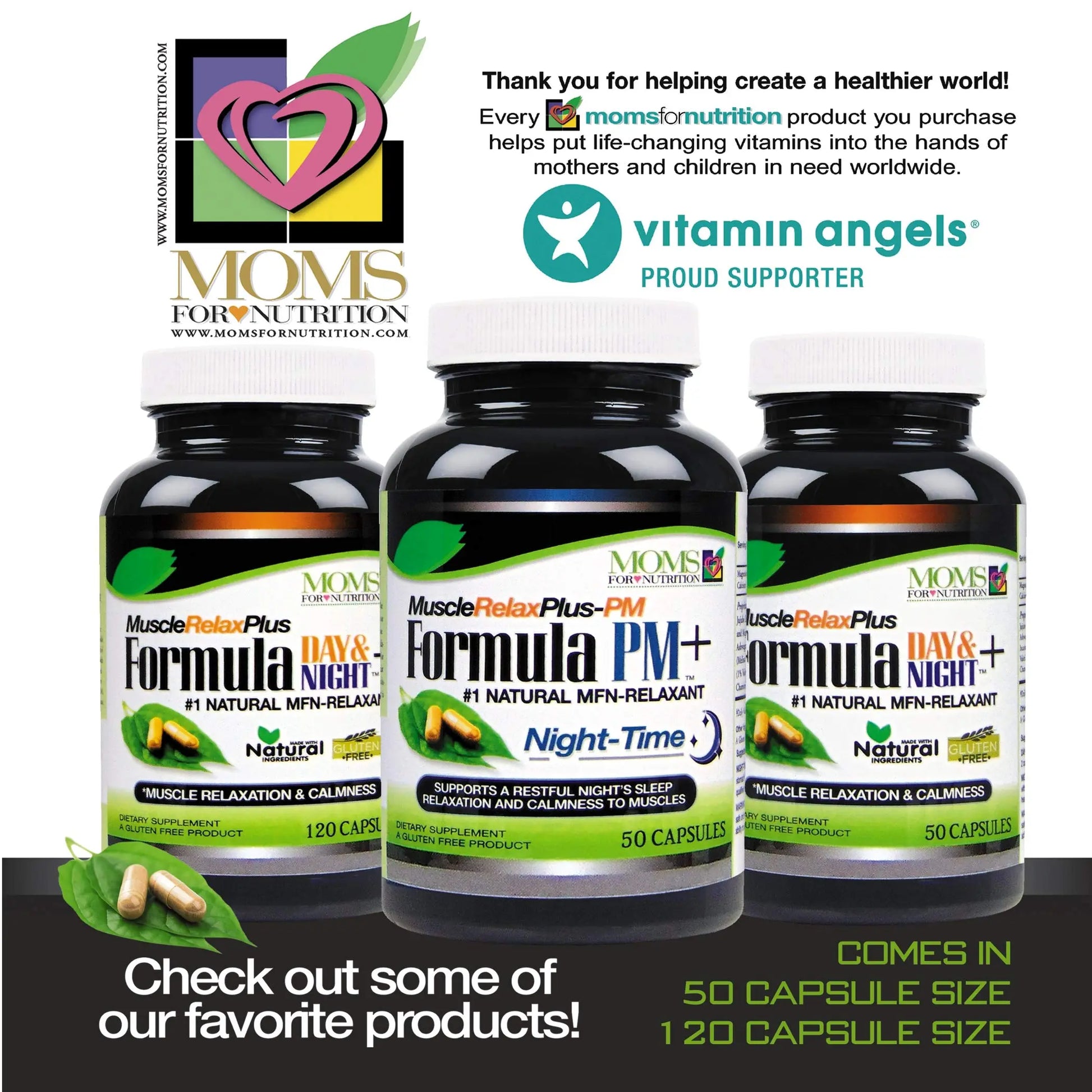 All Natural Muscle Relax Formula Plus - 50 Capsules - Daytime/Nighttime Natural Relaxant Moms For Nutrition uk supplements