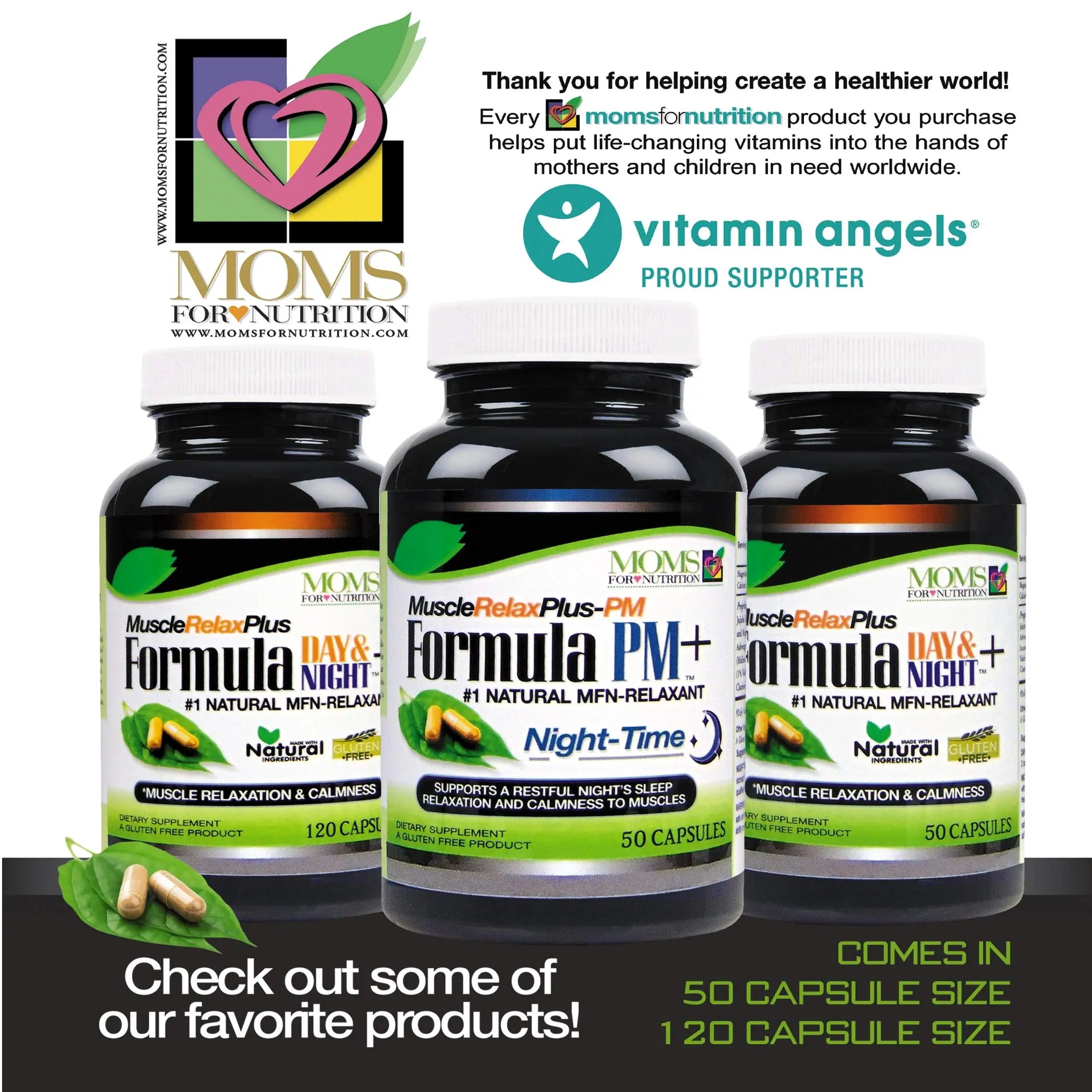 All Natural Muscle Relax Formula Plus - 50 Capsules - Daytime/Nighttime Natural Relaxant Moms For Nutrition uk supplements