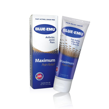 BLUE-EMU Maximum Pain Relief Cream for Arthritis, Muscle, & Joint Aches, 3 Oz, 1 Pack BLUE-EMU uk supplements