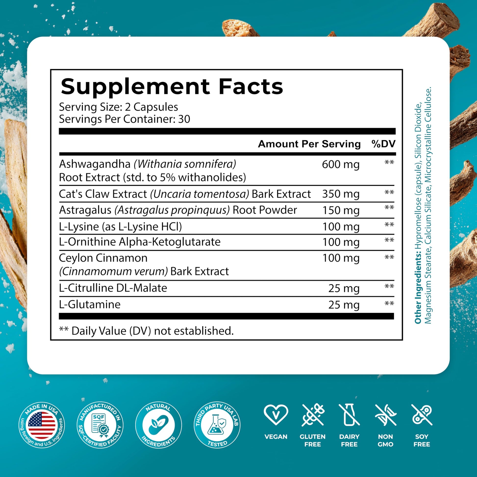 PUREHEALTH RESEARCH Youth Switch - Anti Aging Supplement for Women & Men - Longevity Mix for Healthy Aging - with Ashwagandha, Cat's Claw Extract, Astragalus Root, L-Lysine HCL & More - 60 Capsules PUREHEALTH RESEARCH uk supplements