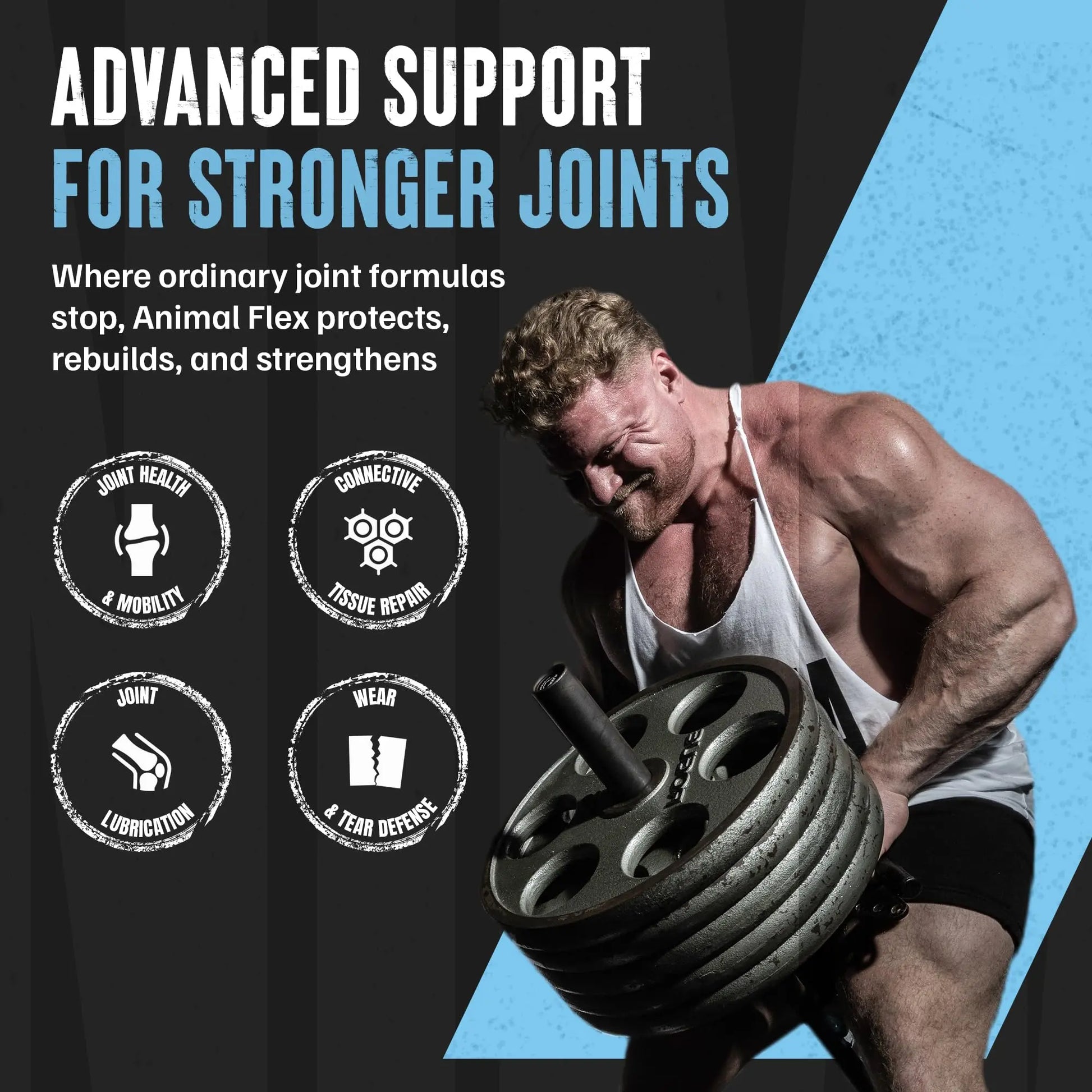 Animal Flex - Glucosamine Chondroitin Joint Supplement for Women and Men Discomfort with Turmeric, MSM, Boswellia for Cartilage, Joint Health, Muscles, Back, Knees, Shoulder, and Hip, 44 Packs Animal uk supplements