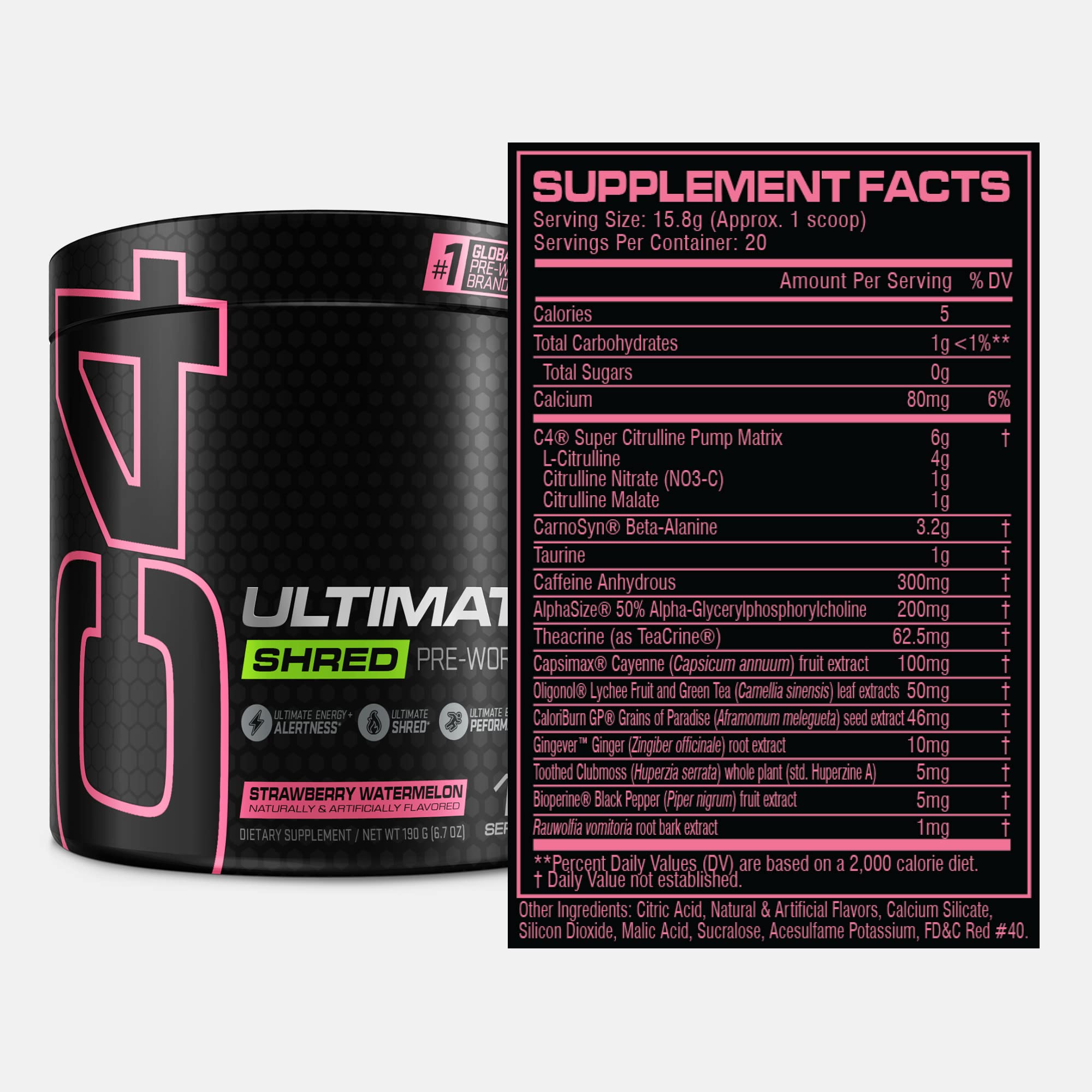 Cellucor C4 Ultimate Shred Pre Workout Powder, Fat Burner for Men & Women, Weight Loss Cellucor uk supplements
