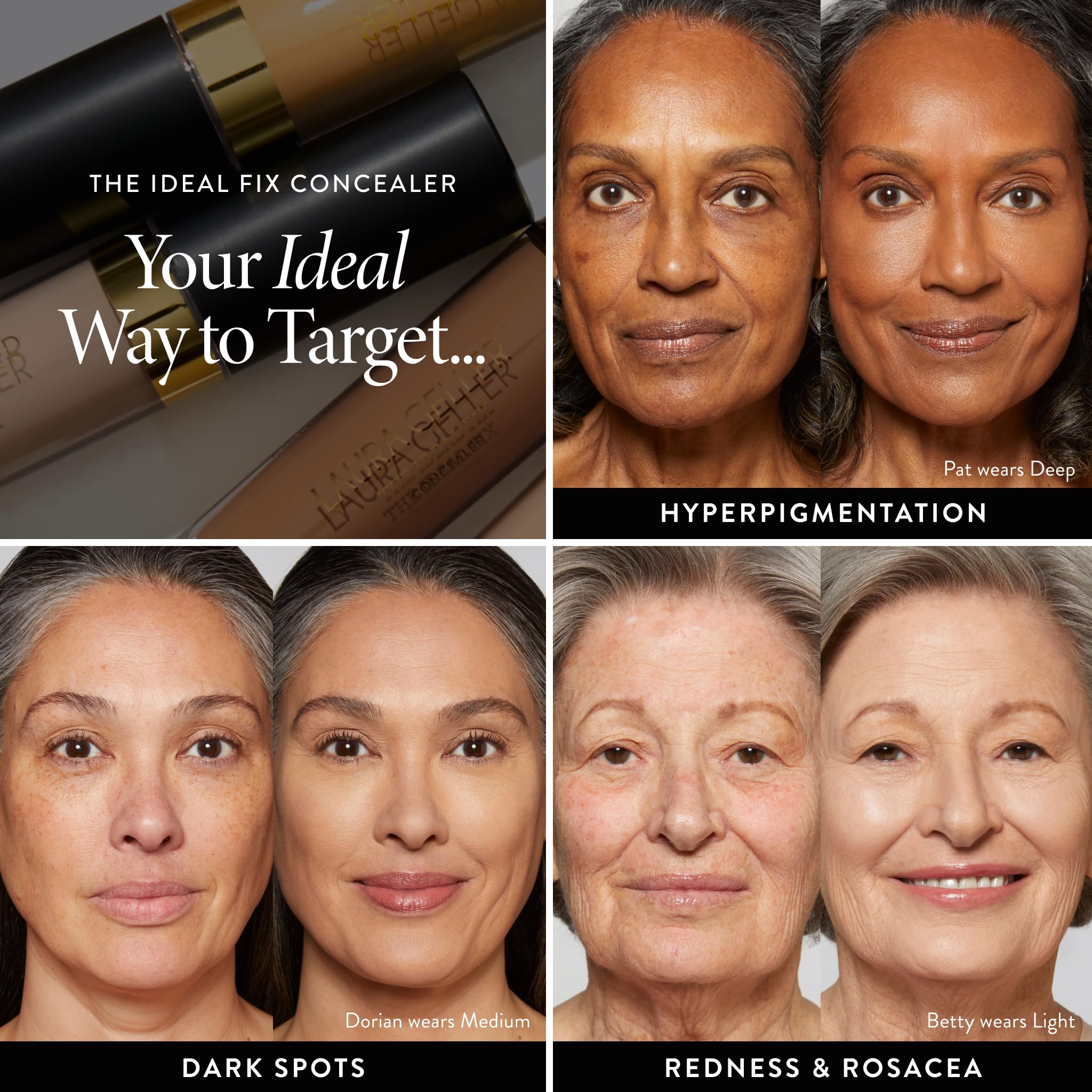 LAURA GELLER NEW YORK The Ideal Fix Concealer - Light - Buildable Medium to Full Coverage Liquid Concealer - Covers Under Eye Dark Circles & Blemishes - Long-Lasting LAURA GELLER NEW YORK uk supplements