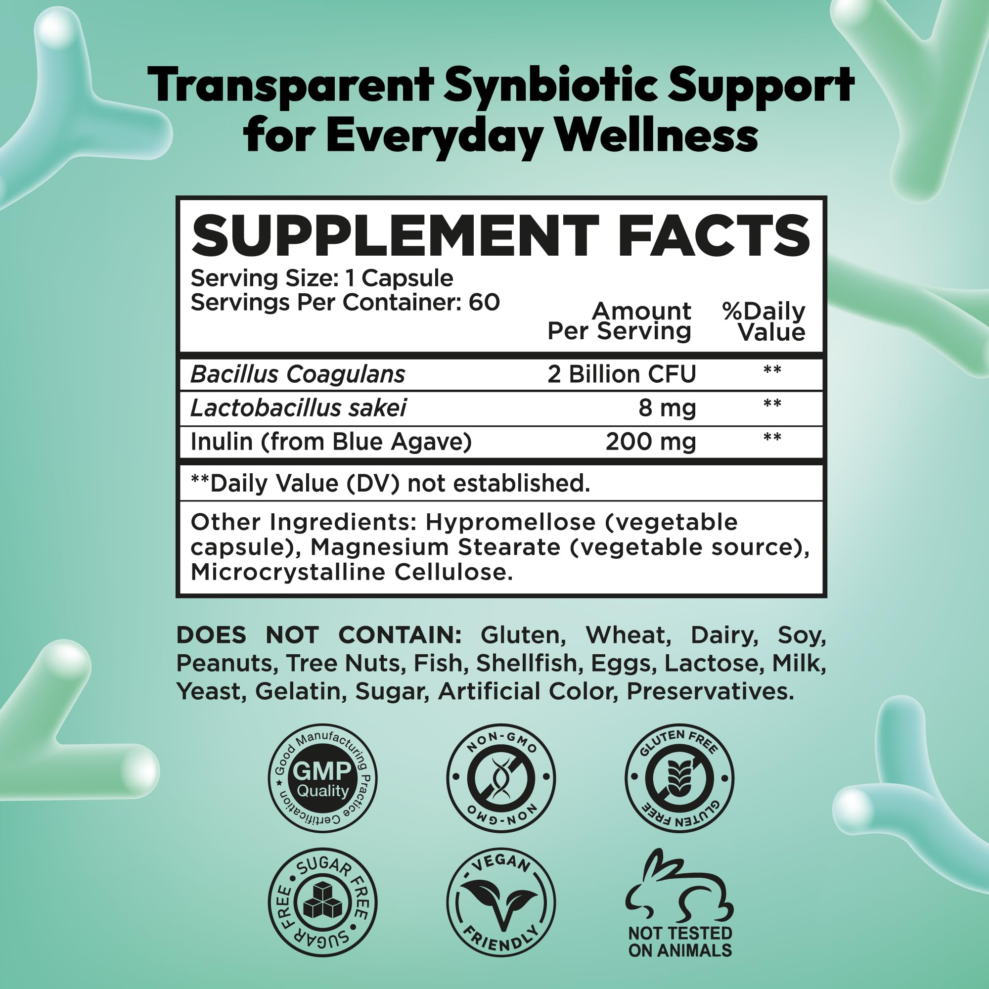 NutraPep Synbiotics Probiotic Prebiotic Postbiotic - Daily Gut Health Support with Pre Pro & Post Biotics for Men Women - Digestive & Immune Support Balance Synbiotic Supplement - Vegan Gluten Free NutraPep uk supplements