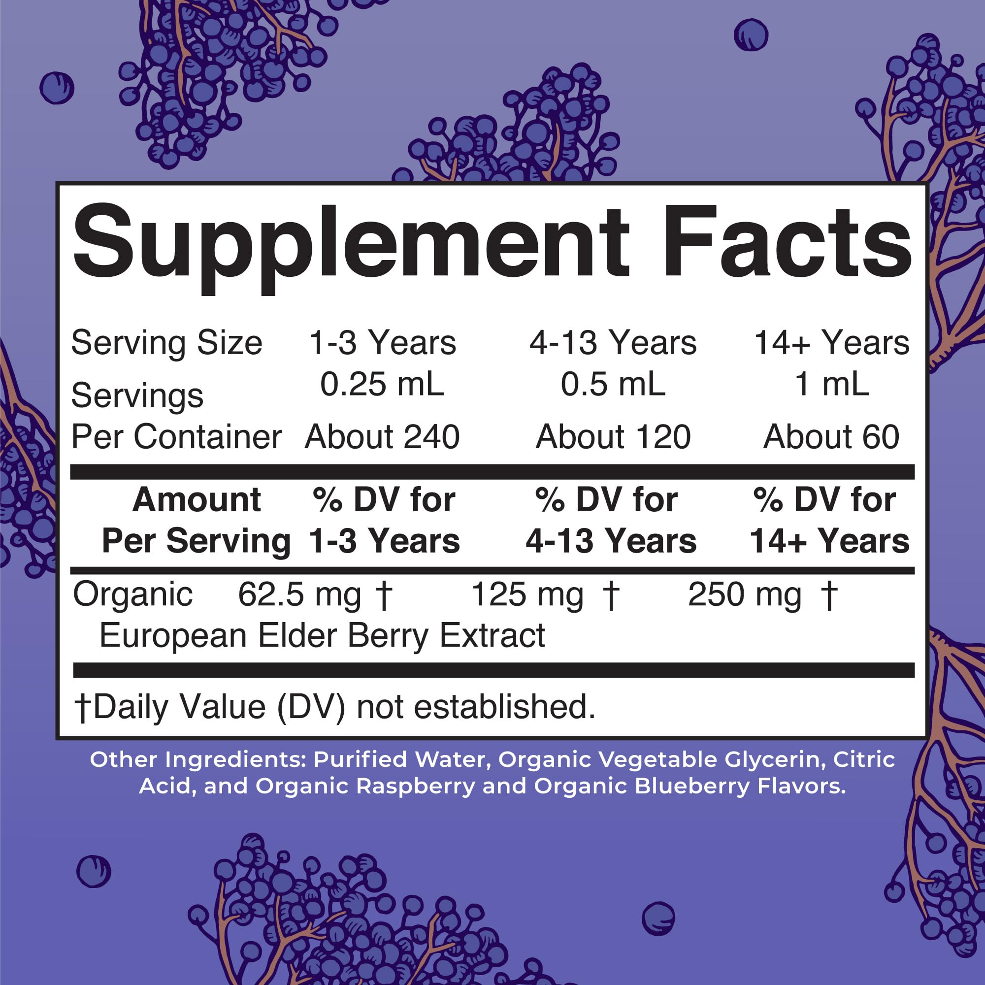 MaryRuth Organics Elderberry Syrup Extra Strength, USDA Organic Elderberry, Sugar Free Adults & Kids Immune Support Supplement for Ages 1+, Clean Label Project Verified®, Vegan, Gluten Free, 2 Fl Oz MARYRUTH'S uk supplements