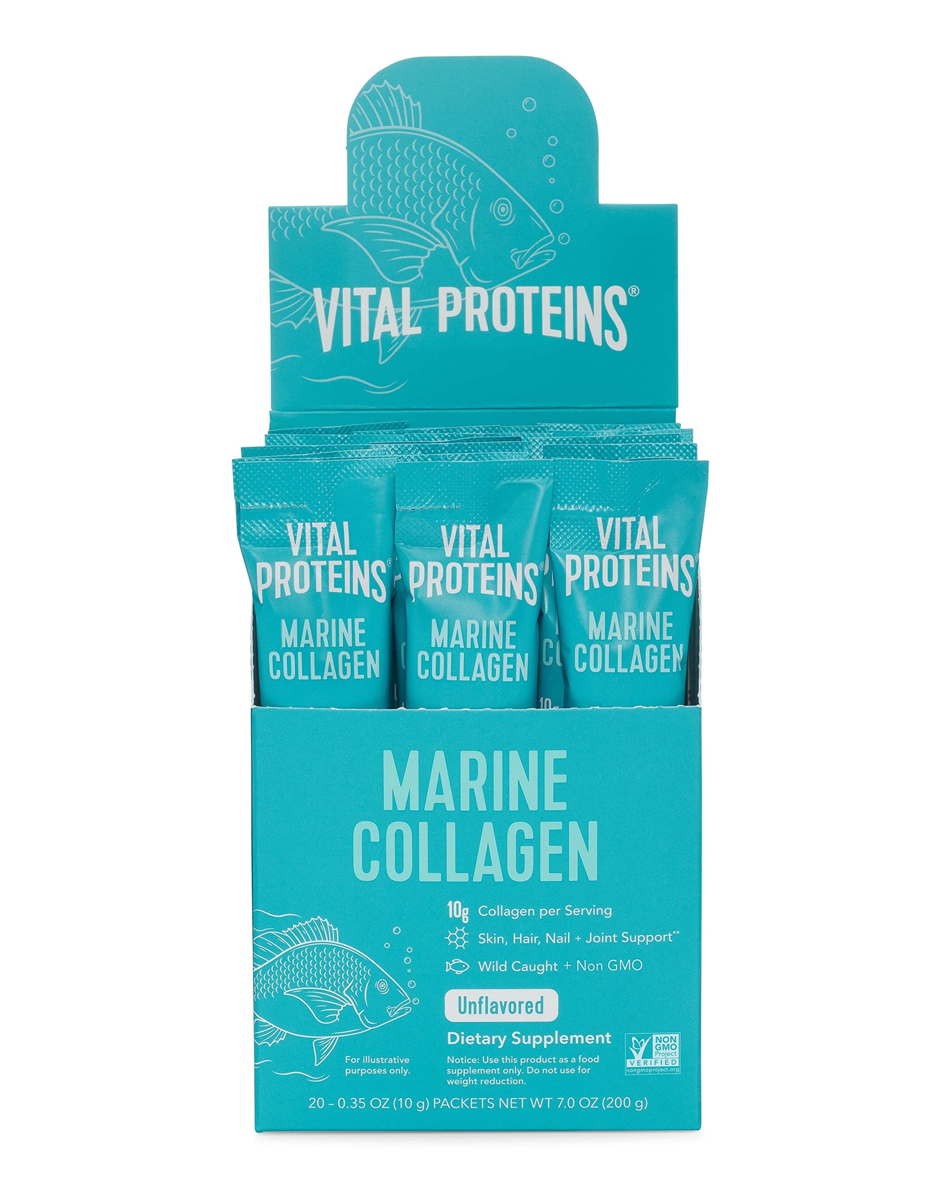 Vital Proteins Unflavored Marine Collagen 20 Pack, 0.35 OZ Vital Proteins uk supplements