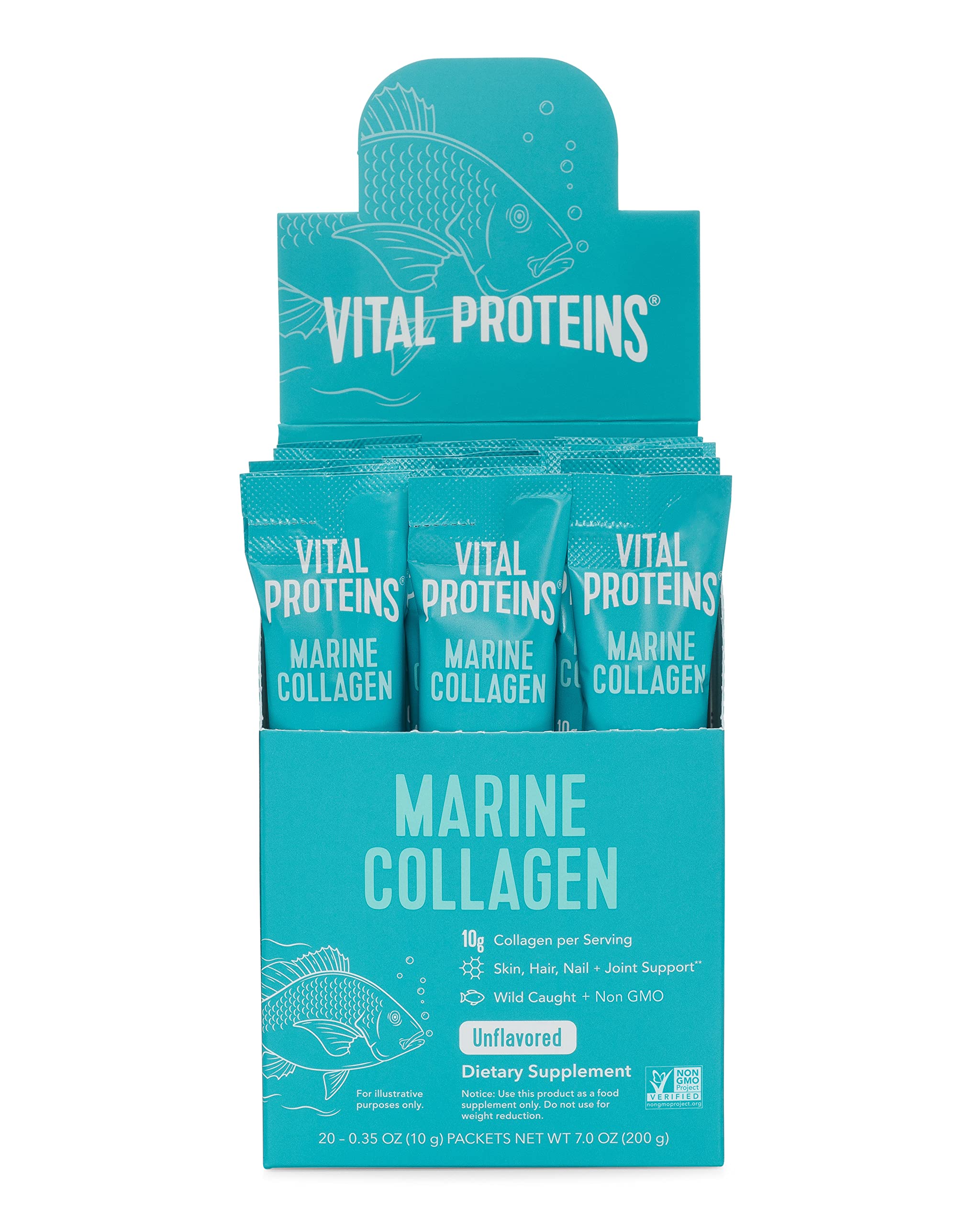 Vital Proteins Unflavored Marine Collagen 20 Pack, 0.35 OZ Vital Proteins uk supplements