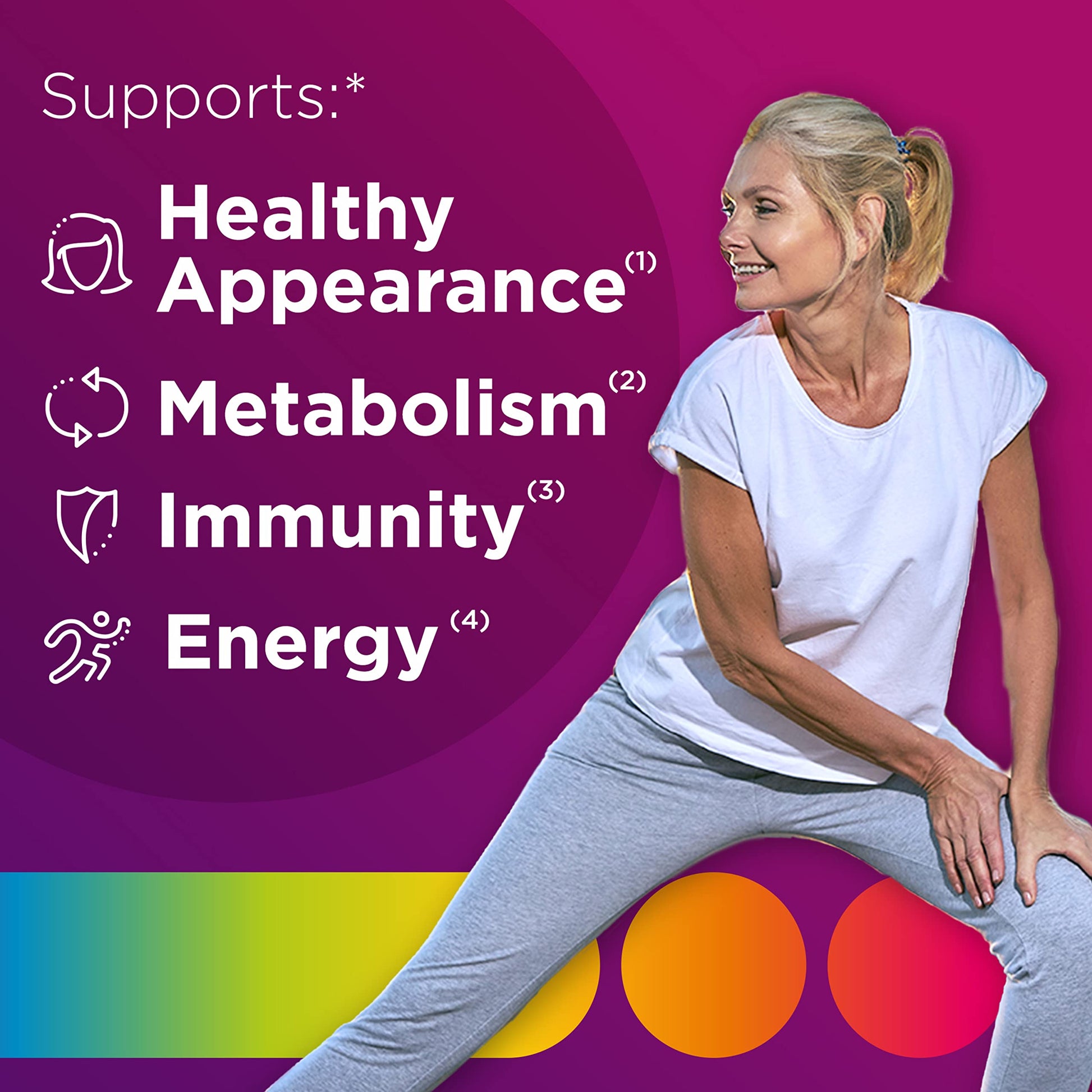 Centrum MultiGummies Gummy Multivitamin for Women, Multivitamin/Multimineral Supplement with Vitamin D3, B and Antioxidants Centrum uk supplements
