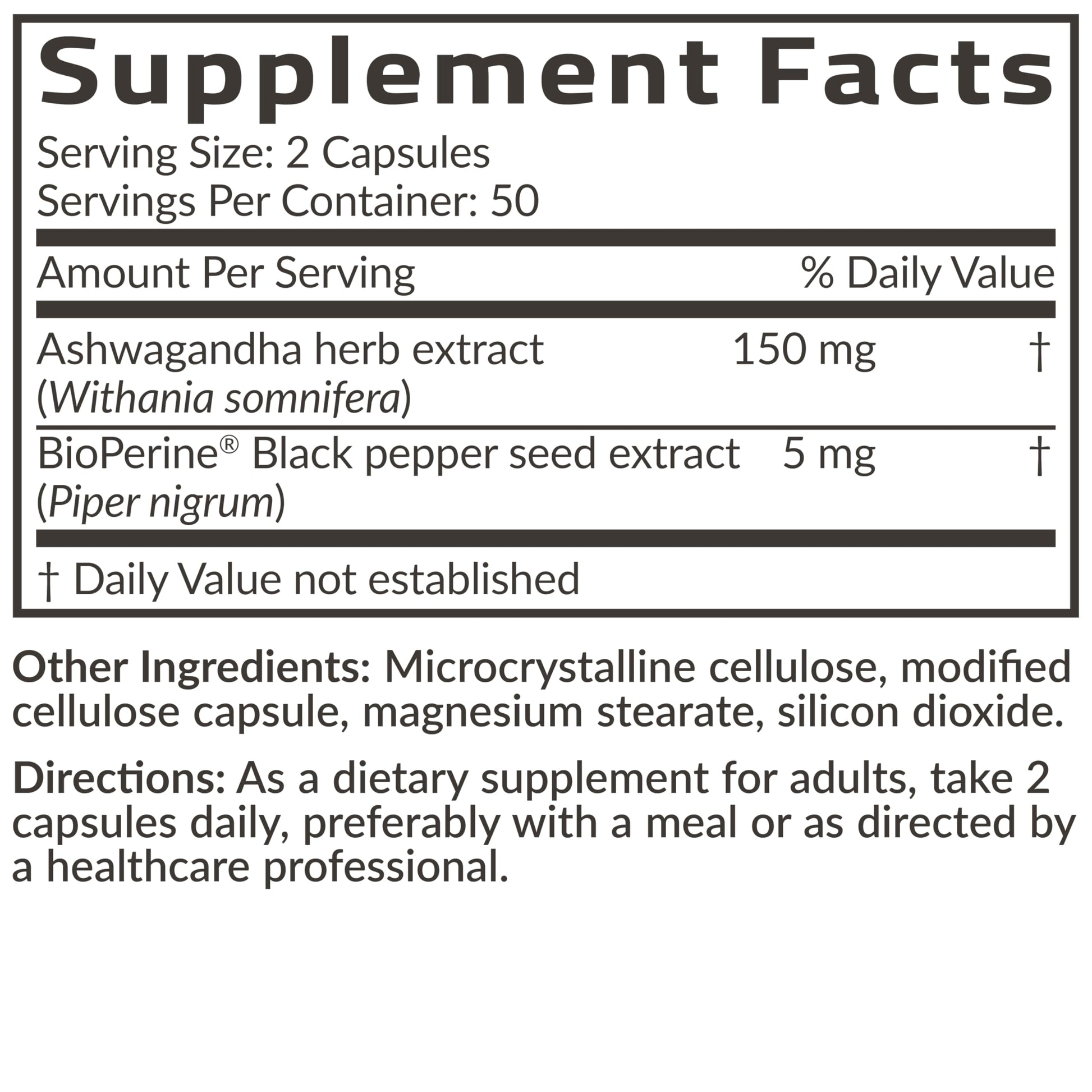 Futurebiotics Ashwagandha Extra Strength Stress & Mood Support with BioPerine - Non GMO Formula, 100 Vegetarian Capsules Futurebiotics uk supplements
