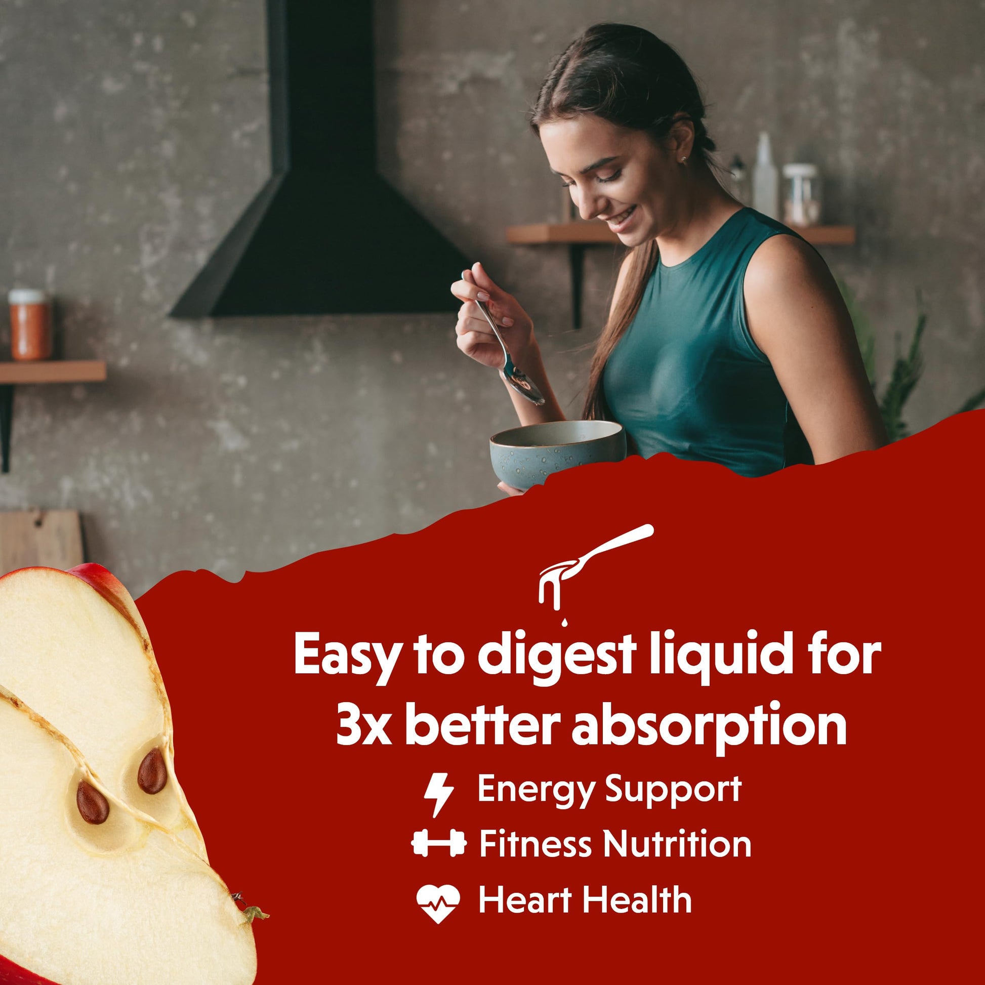 Barlean's Fresh Apple with 1,500 mg of Tonalin CLA - Gluten-Free, Vegan, Kosher Barlean's uk supplements