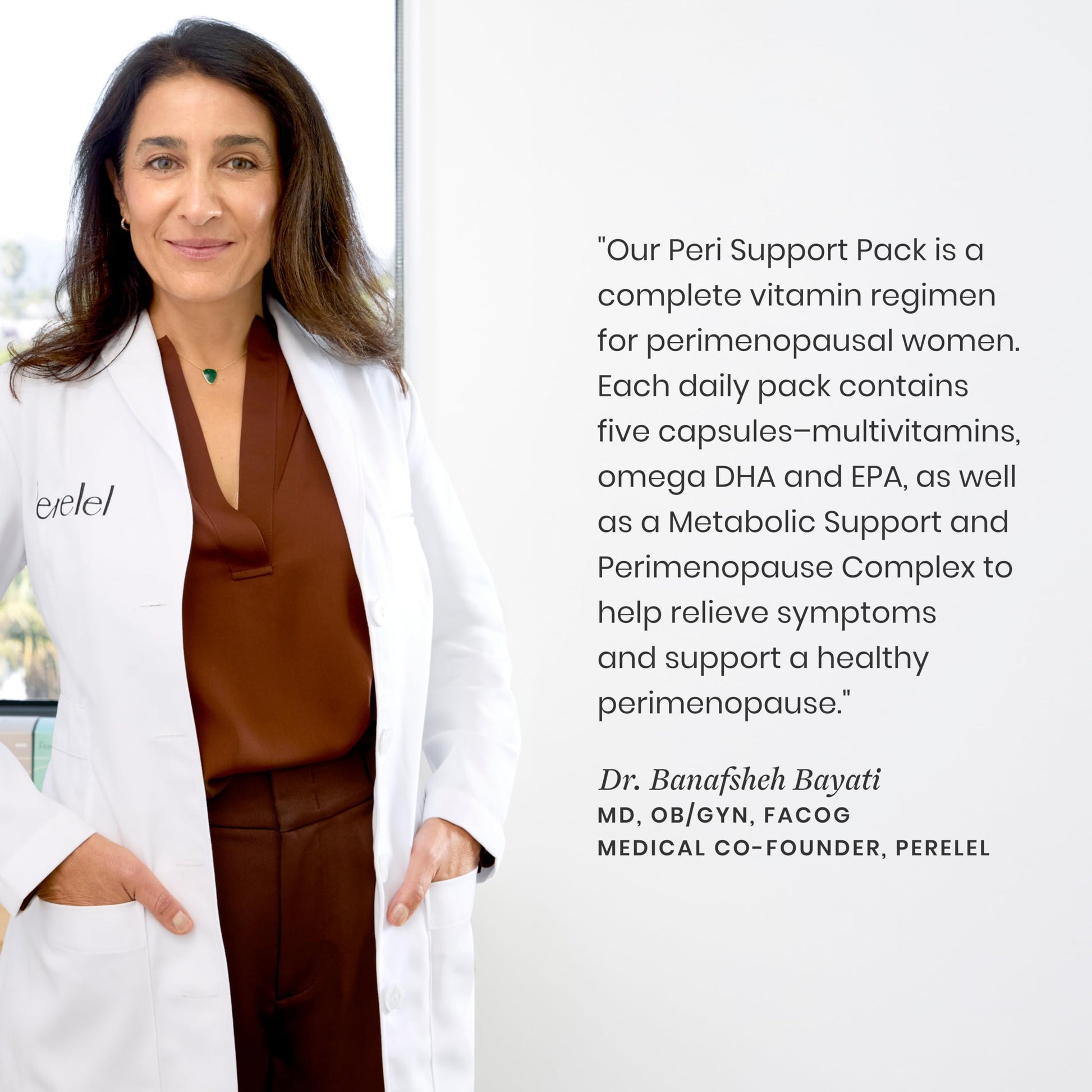 Perelel Peri Support Pack, Perimenopause Vitamins for Women, for Womens Nutrition Support & Overall Wellness, Soy & Gluten Free, Non GMO, 30 Daily Pill Packs Perelel uk supplements