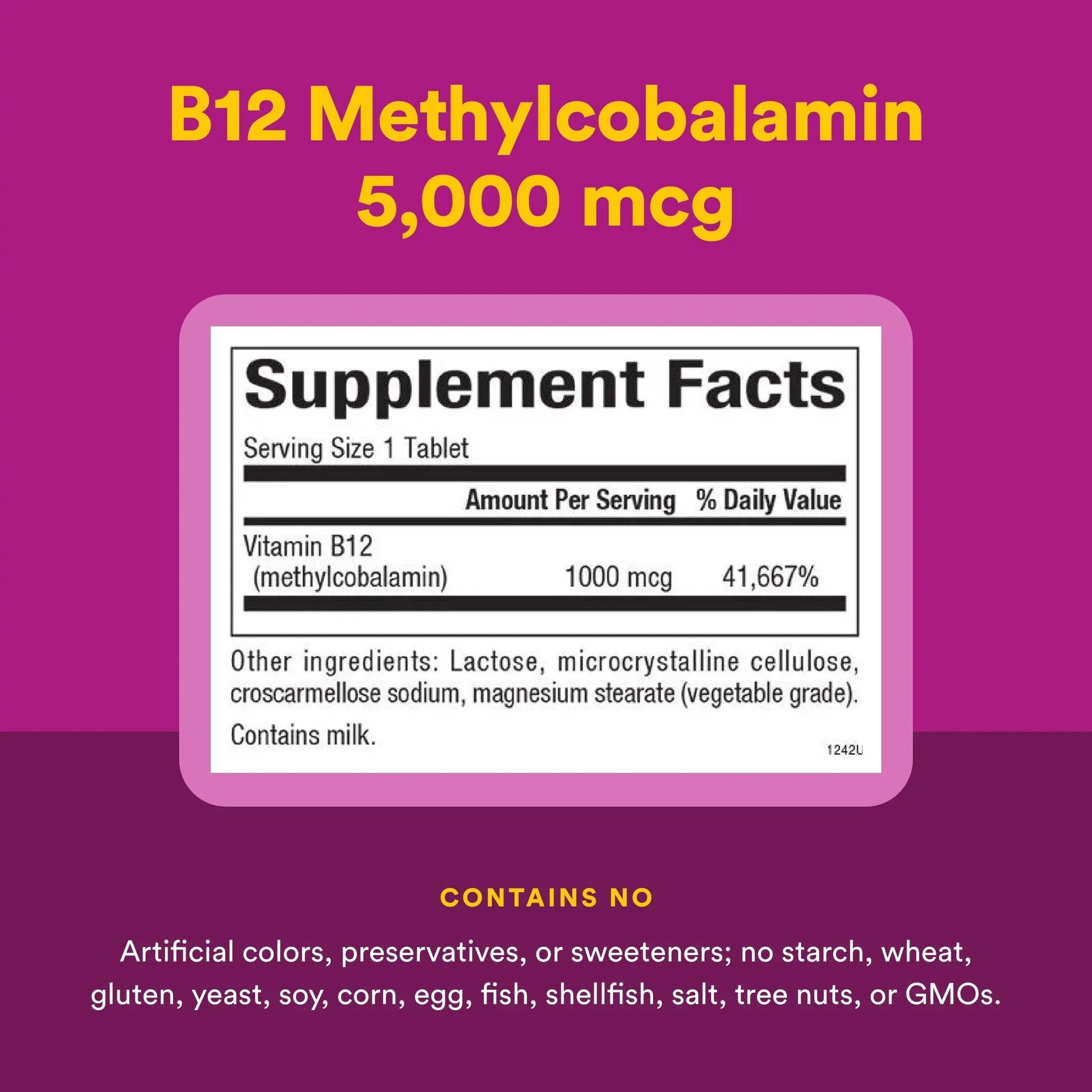 Natural Factors Methylcobalamin 1,000 mcg - Vitamin B12 Supplement in Metabolically Active Form - Supplement Supports Cll Formation Natural Factors uk supplements